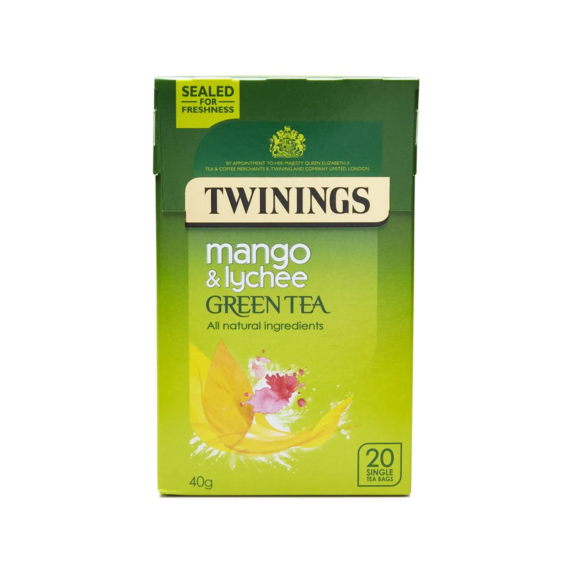 Green Tea, Mango & Lychee 20 Tea Bags