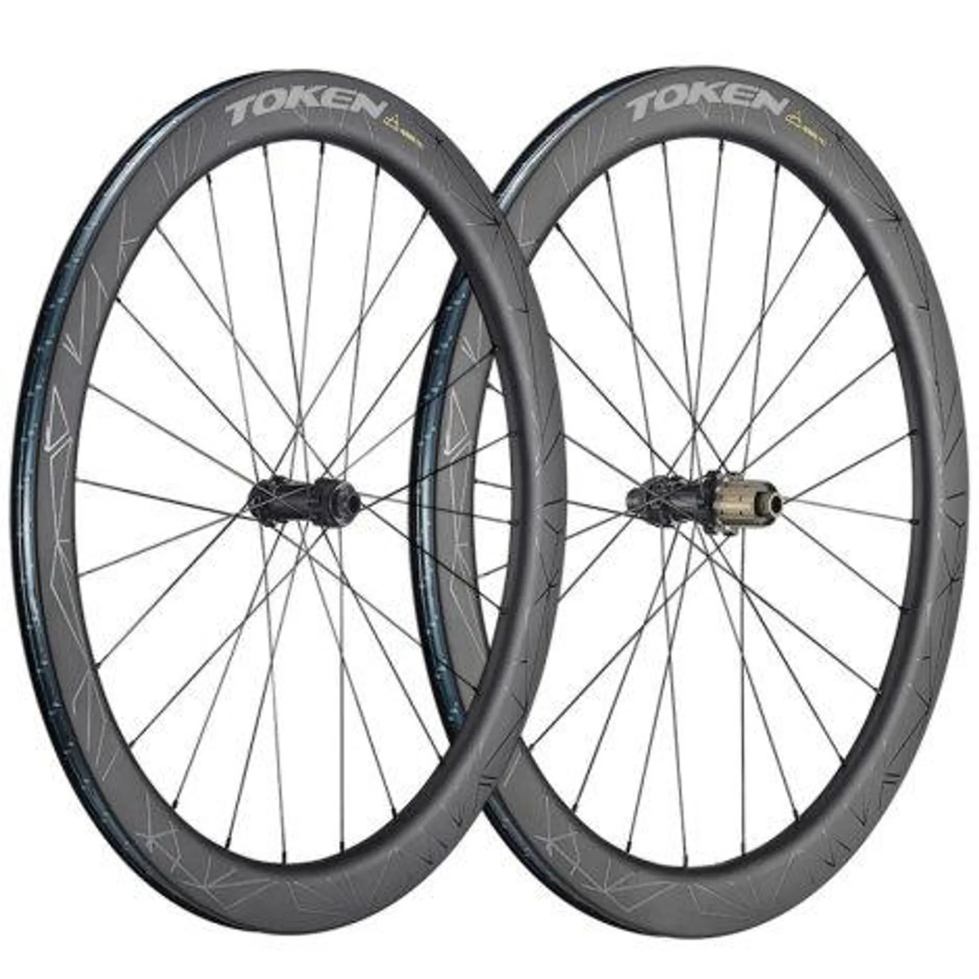 Token Prime Konax Pro Carbon Disc Clincher Road Wheelset - 700c