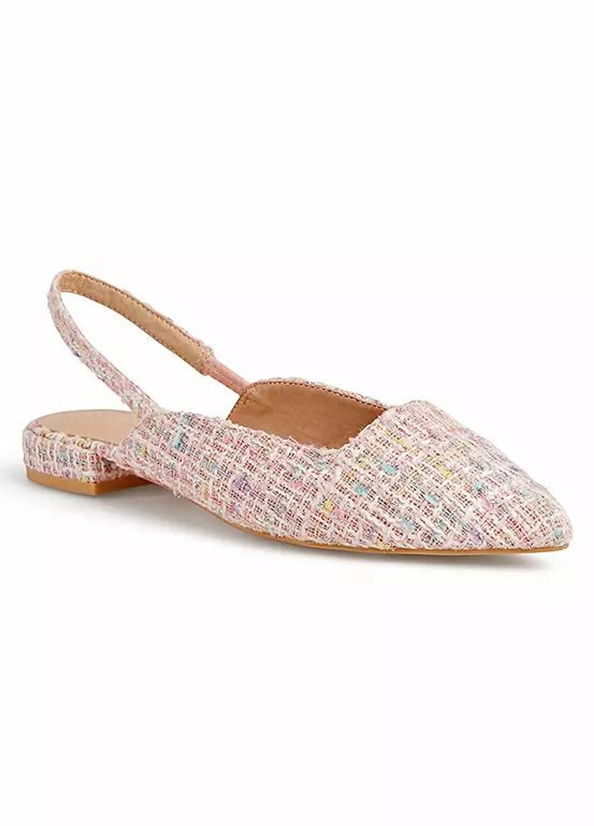 Freemans Pink Boucle Slingback Ballerina