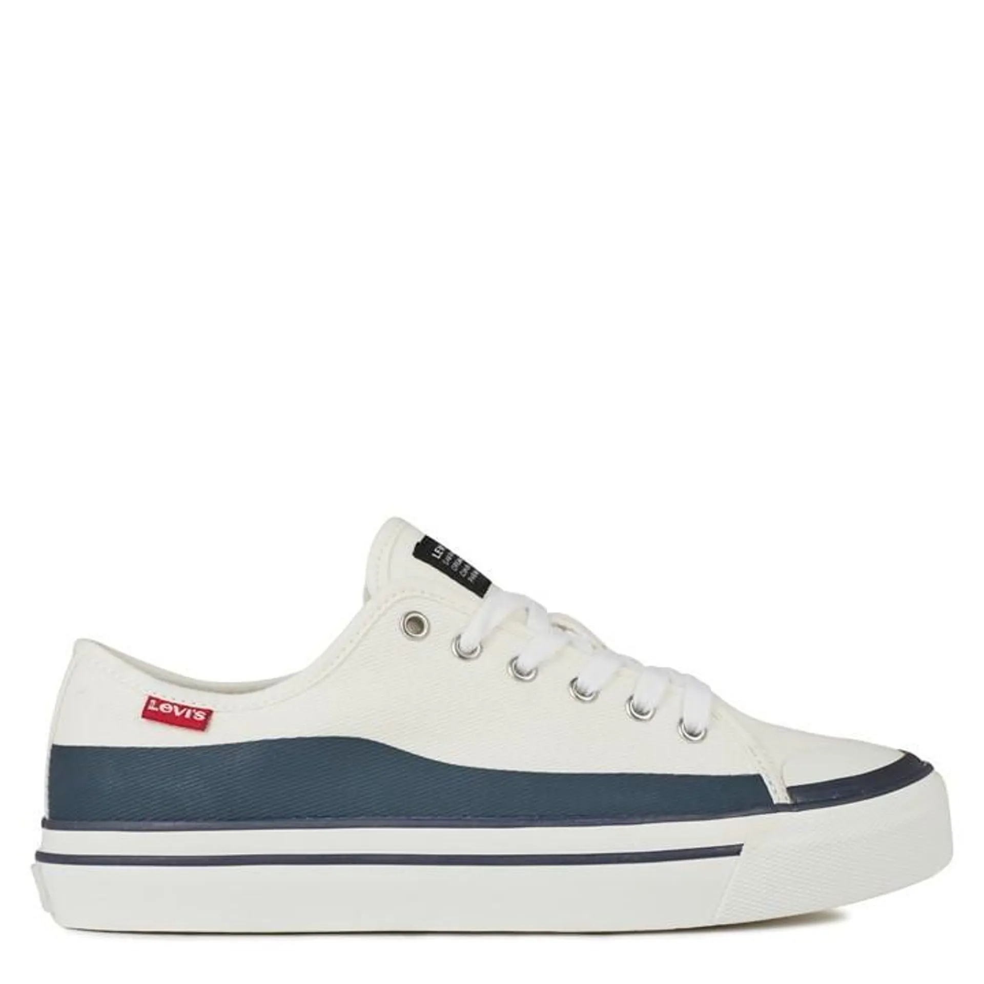 Square Canvas Low Trainers Mens