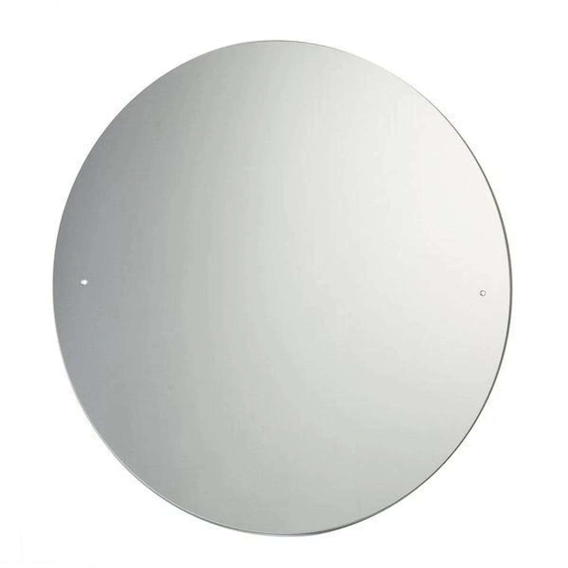 Accents round bevelled edge drilled bathroom mirror 600 x 600mm