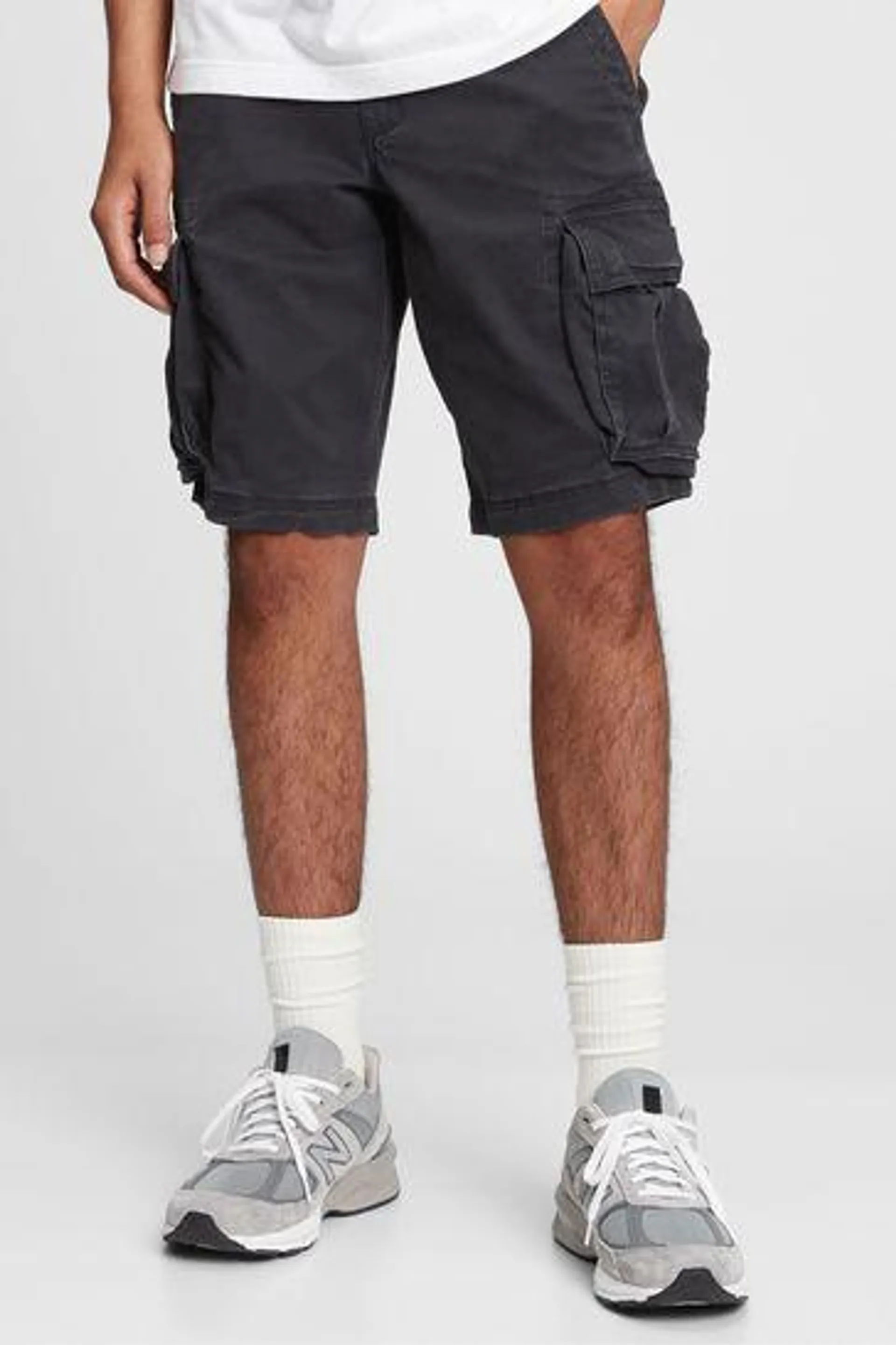 Cotton Twill Cargo Shorts