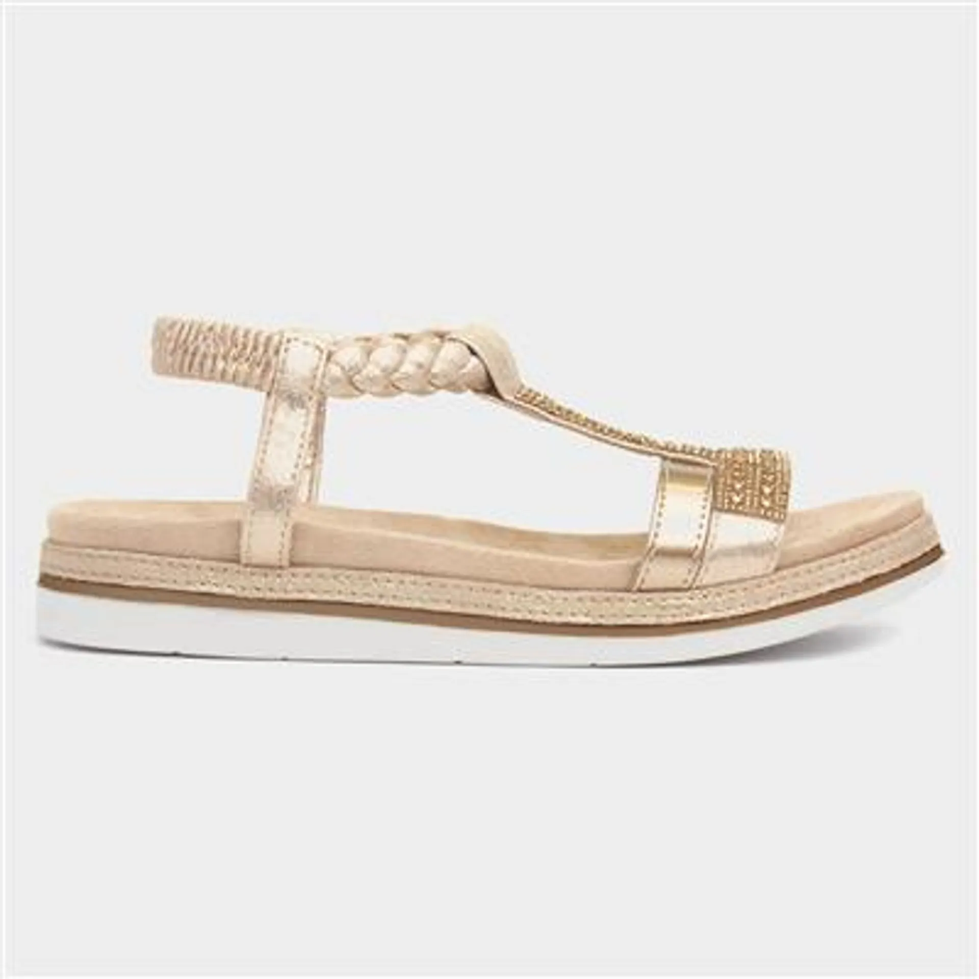 Seychelles Womens Gold Sandals