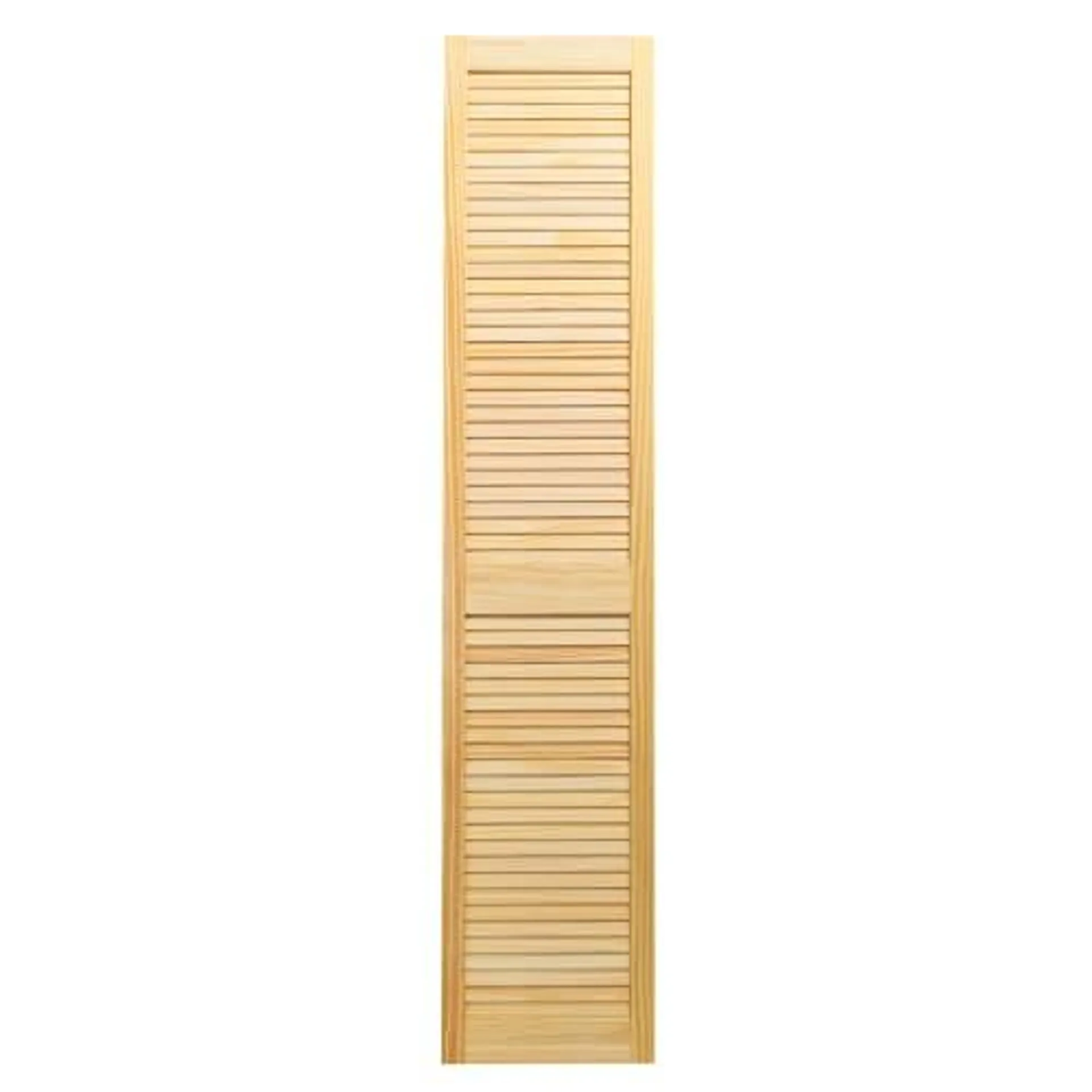 Wickes Pine Closed Internal Louvre Door - 1829 x 381mm