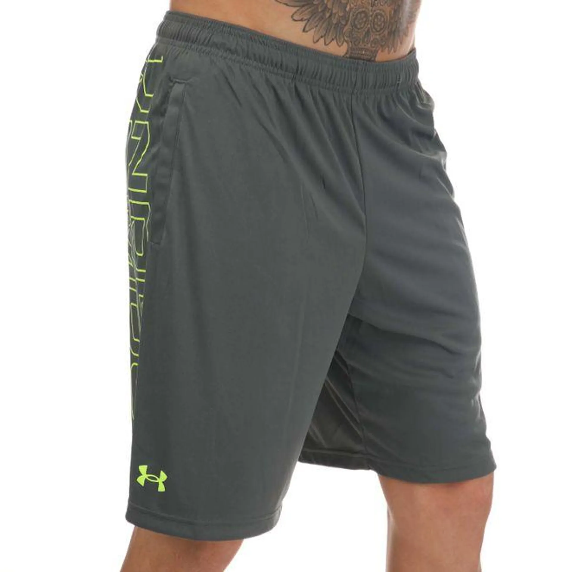 Under Armour Mens Tech Graphic Shorts in Grey