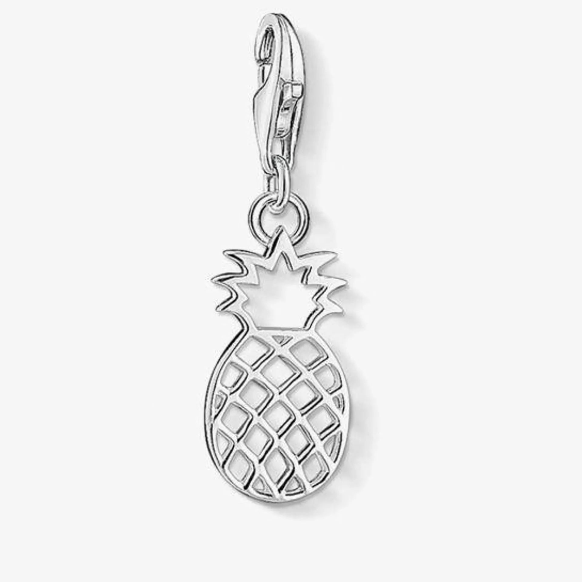 Silver Pineapple Charm