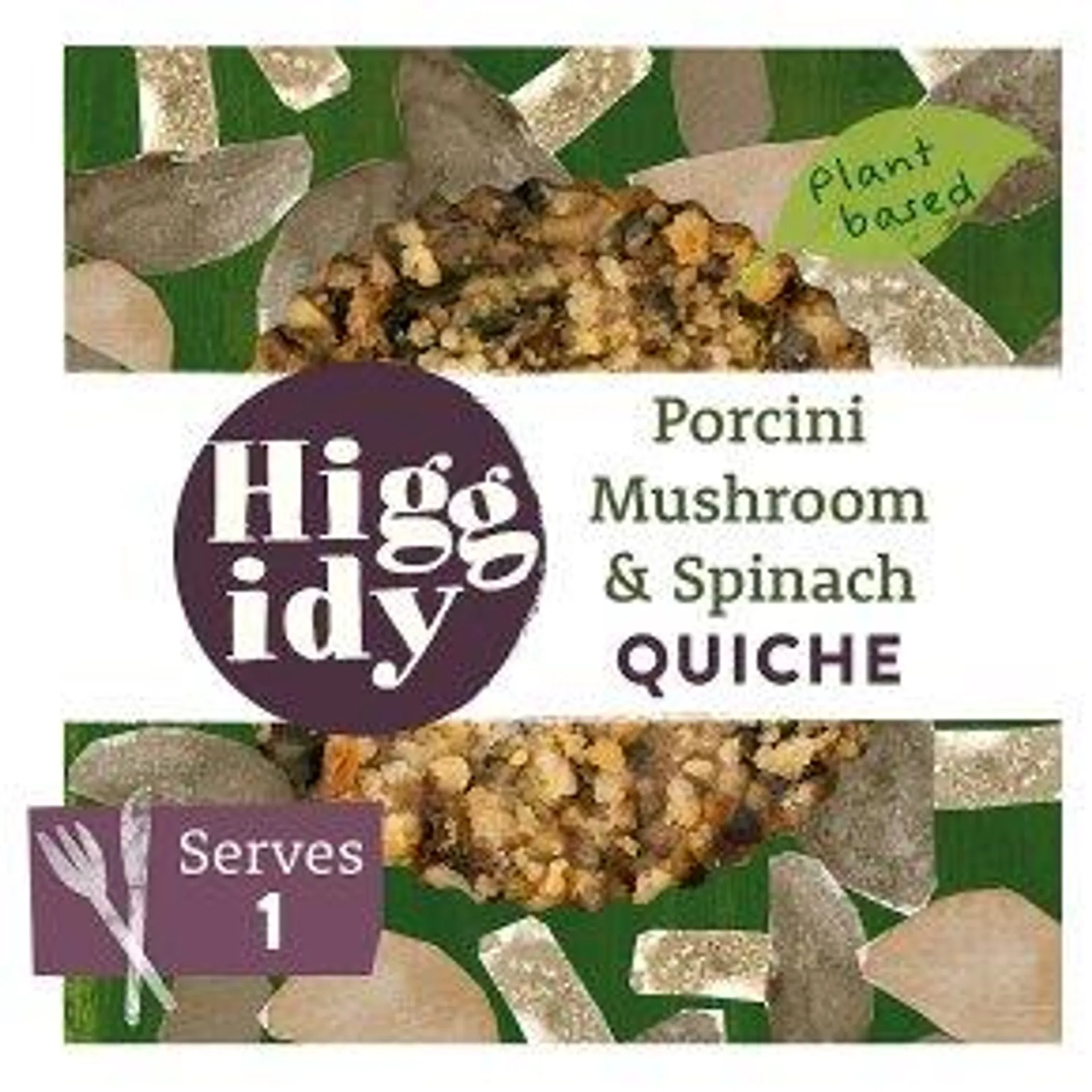 Higgidy Porcini Mushroom & Spinach Quiche