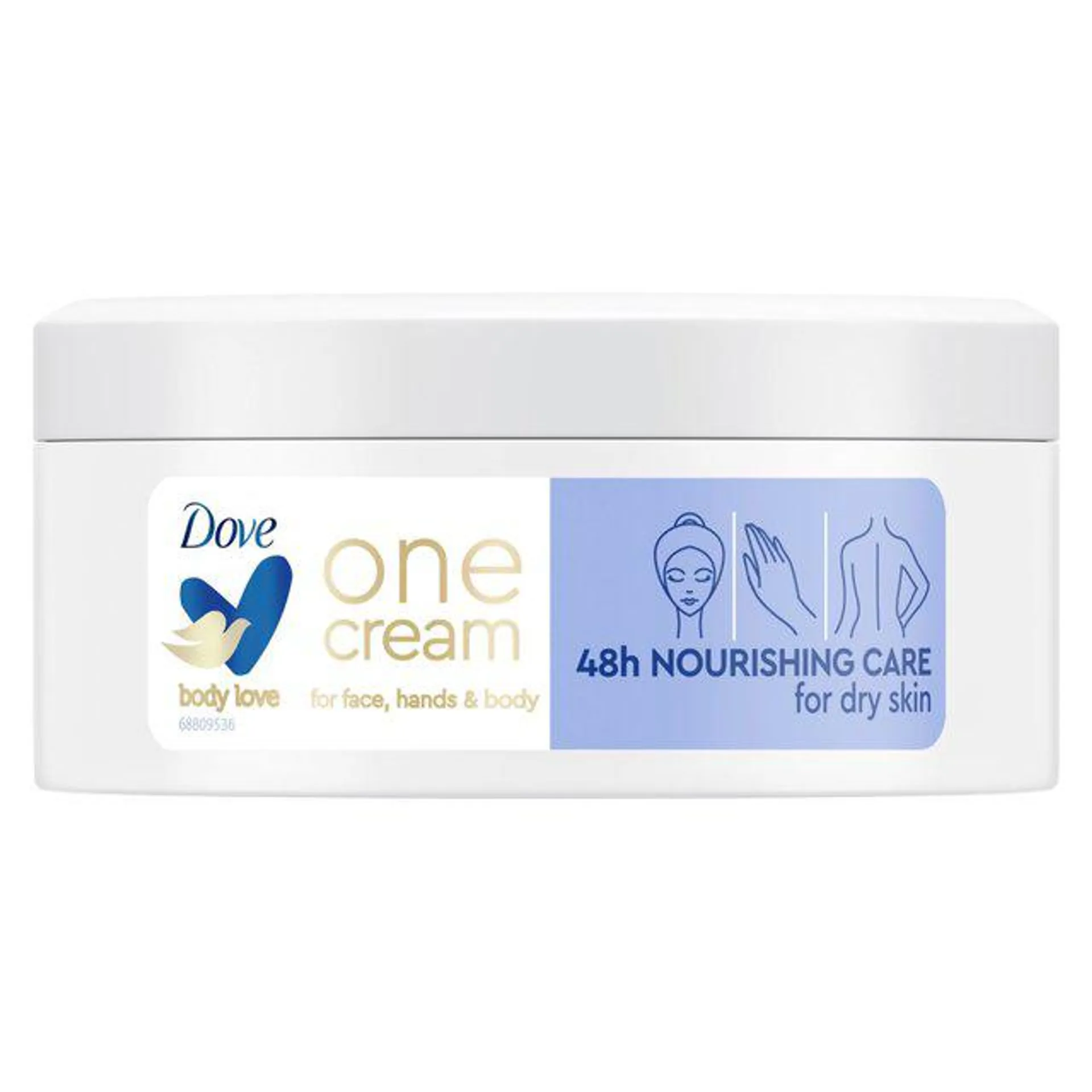 Dove One Cream Nourishing Care Body Cream 250ml