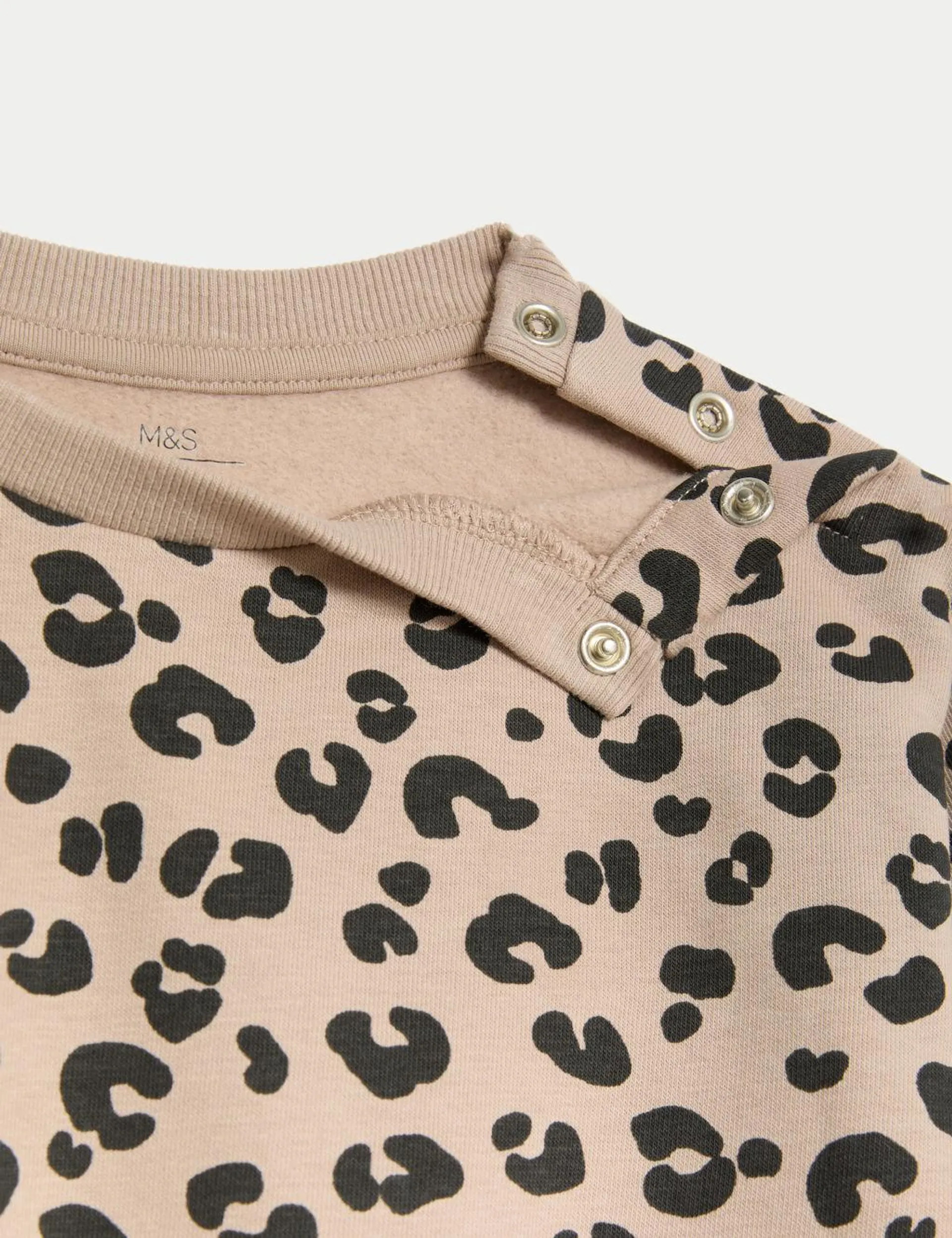 Cotton Rich Leopard Print Sweatshirt (0-8 Yrs)