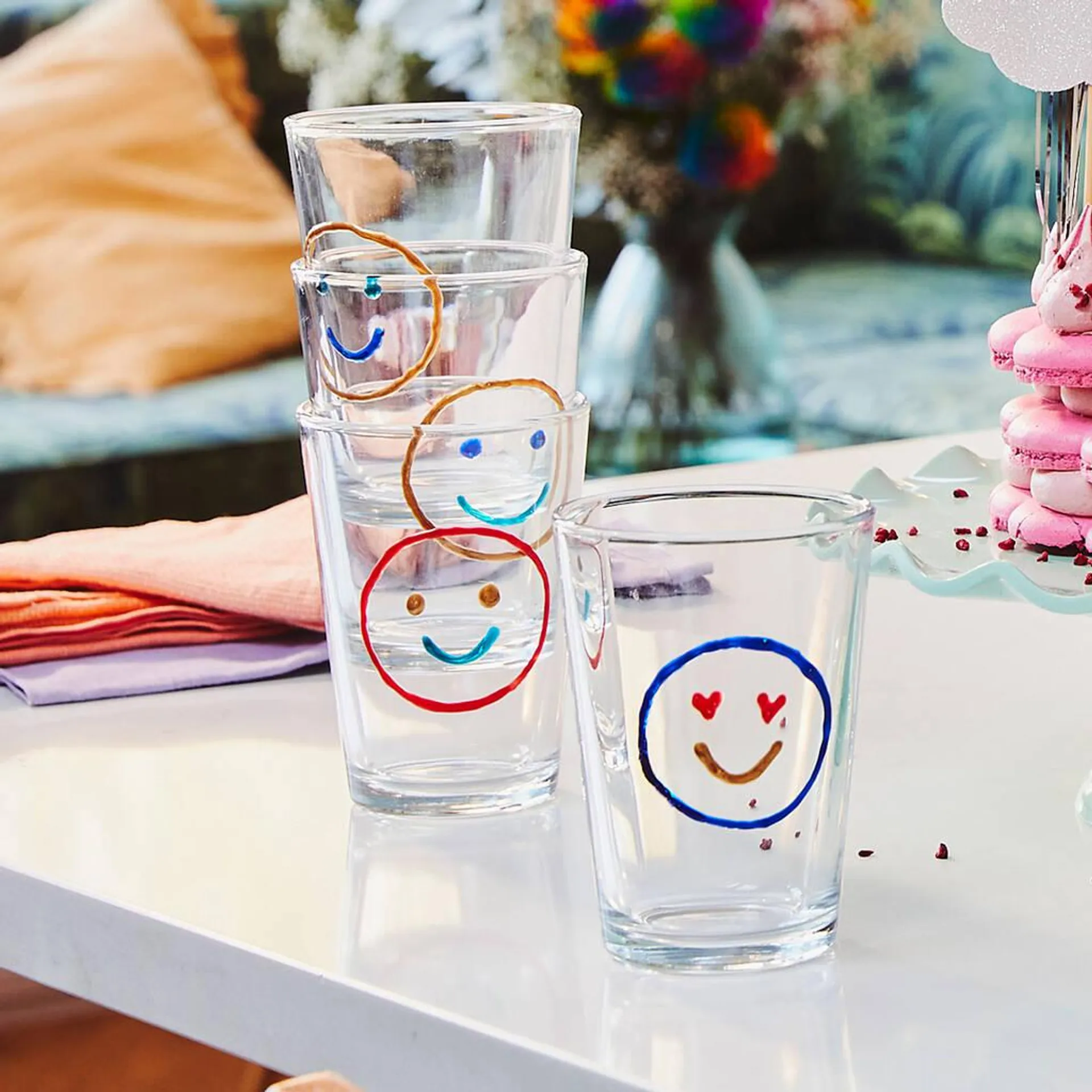 Smiley Face Glass