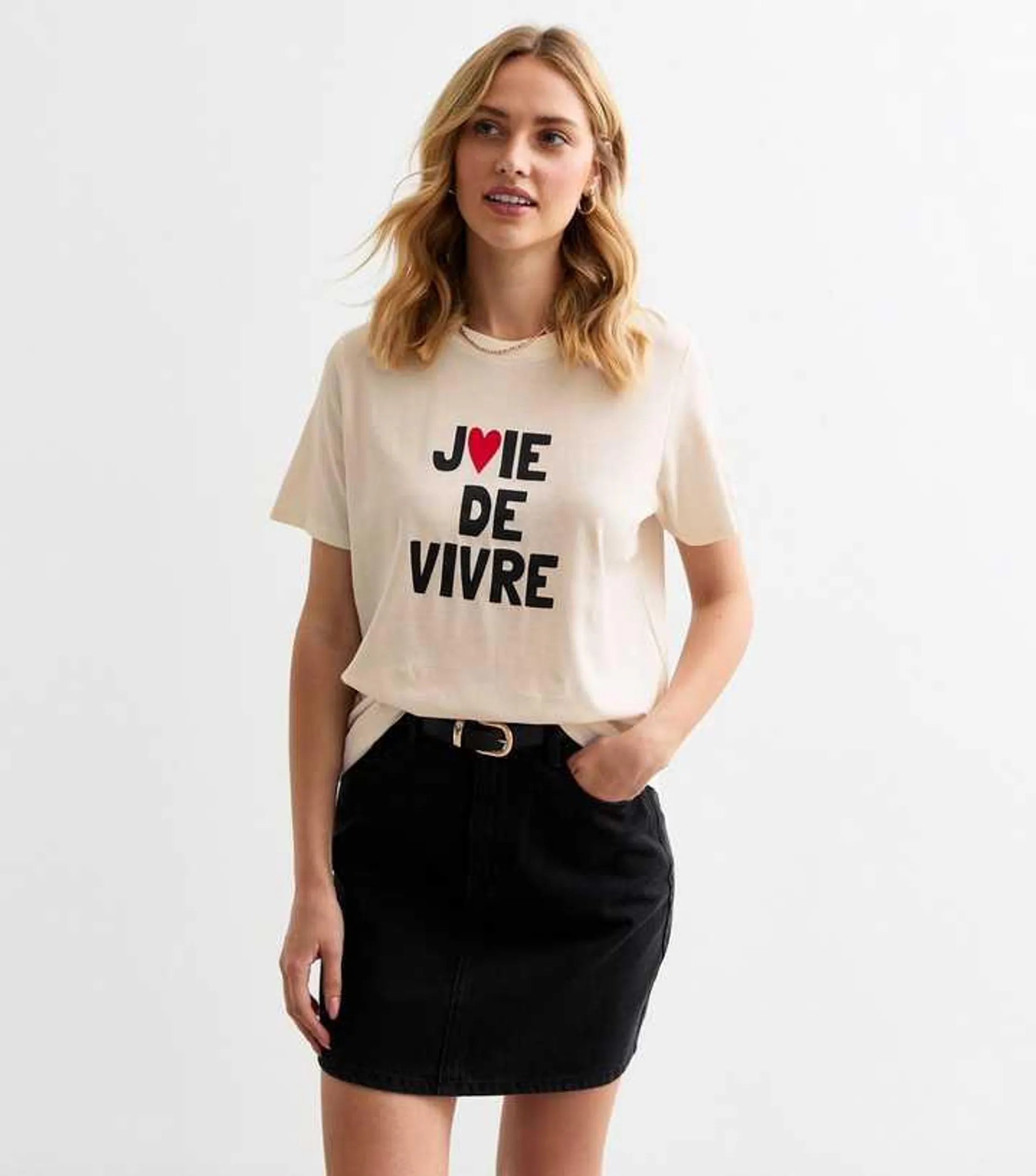 Off White Joie De Vivre Heart T-Shirt