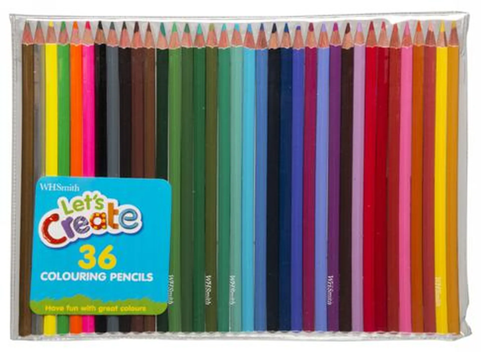WHSmith Assorted Colouring Pencils (Pack of 36)