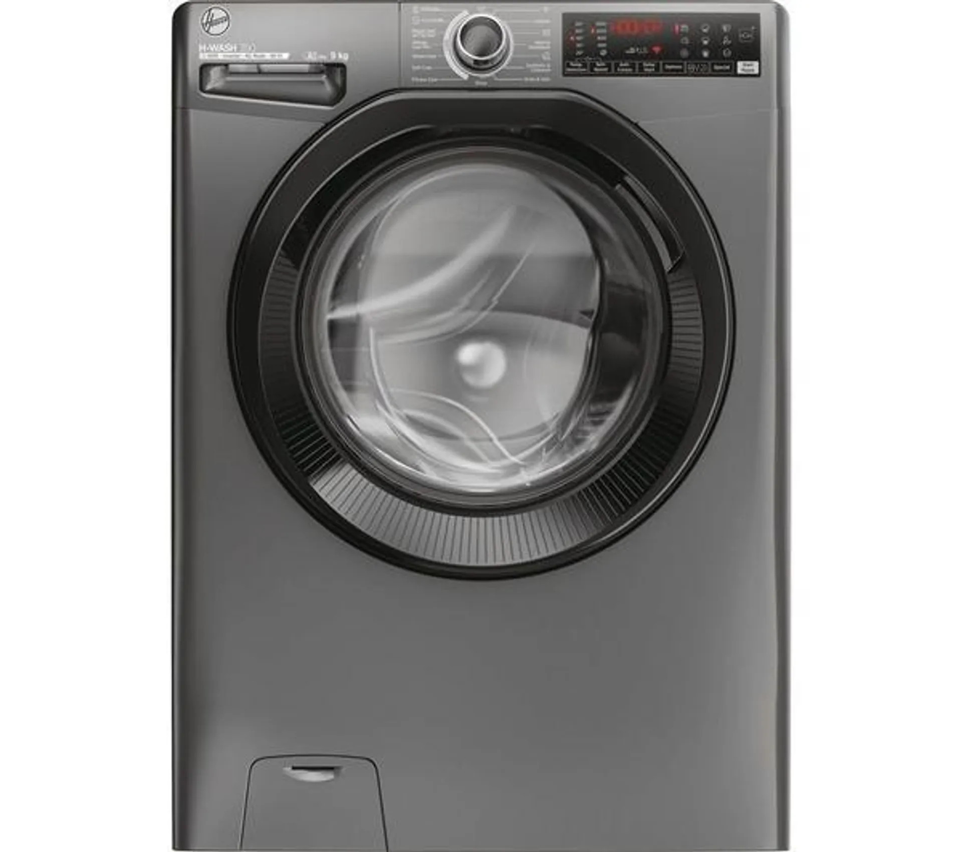 HOOVER H-Wash 350 H3WPS686TAMBR-80 WiFi-enabled 8 kg 1600 spin Washing Machine - Graphite