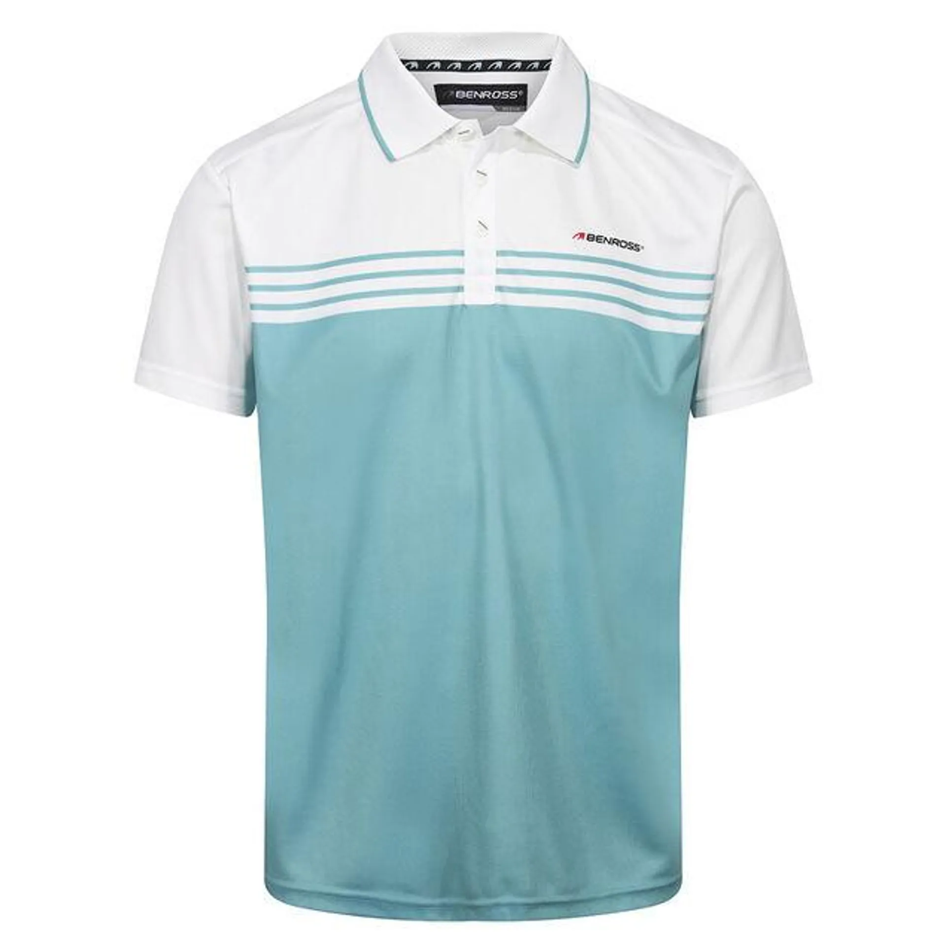 Benross Men's Colour Stripe Stretch Golf Polo Shirt