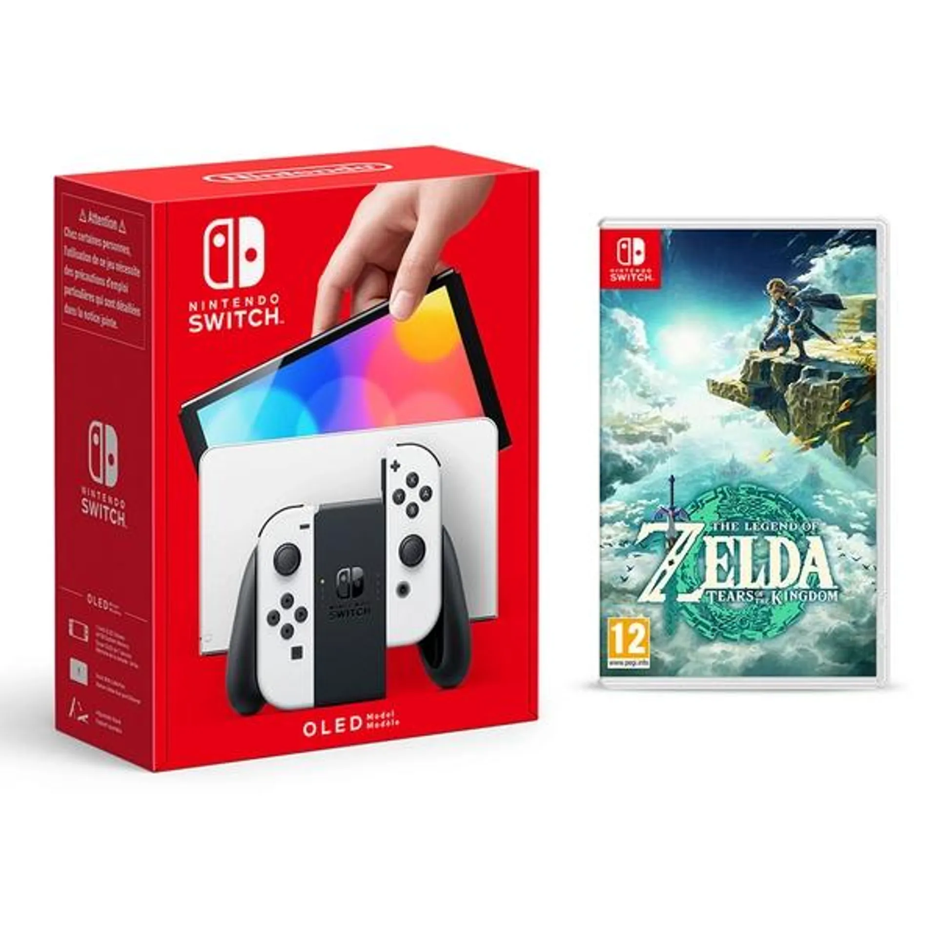 Nintendo Switch OLED White & The Legend of Zelda Tears of the Kingdom