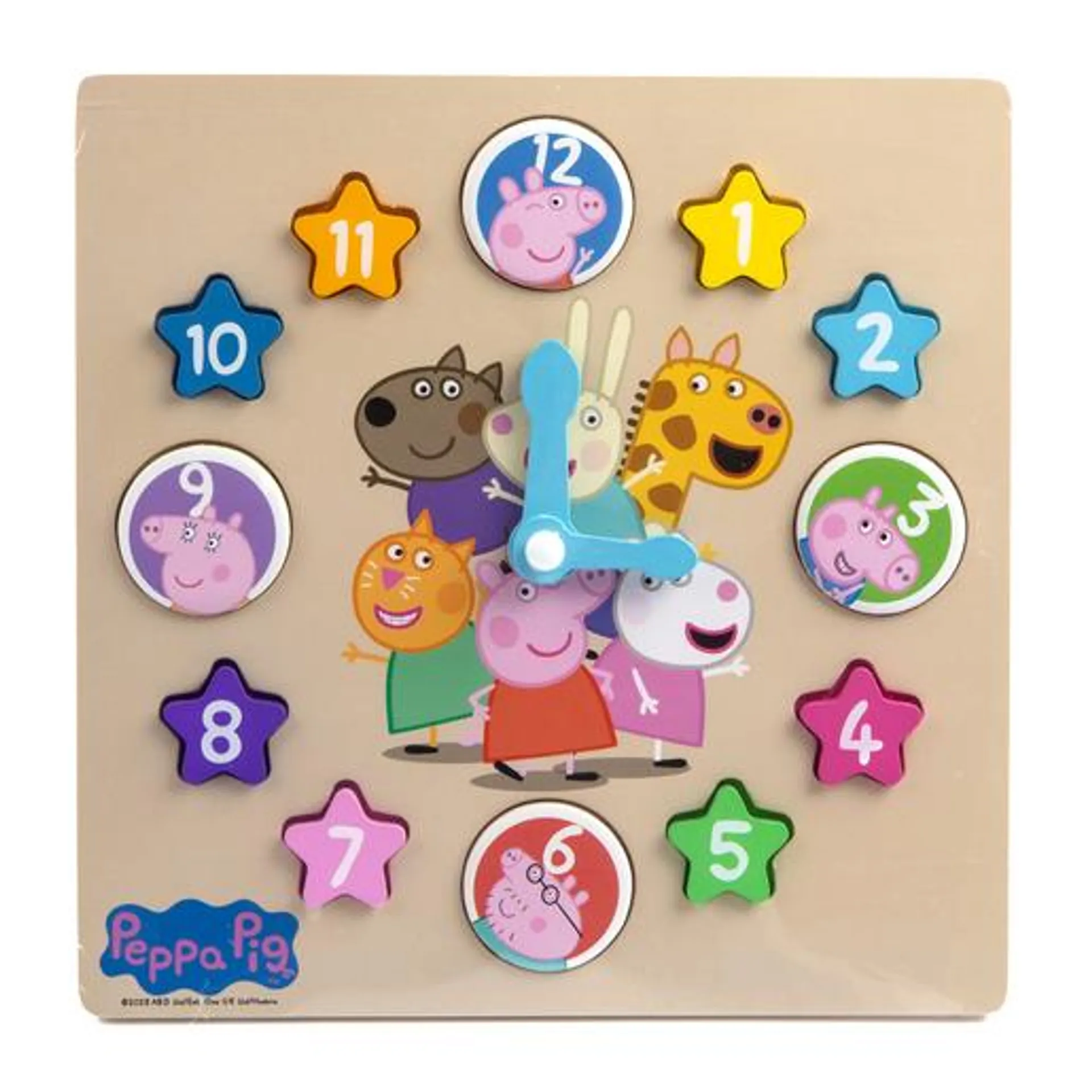 Peppa Pig Wooden Learning Clock