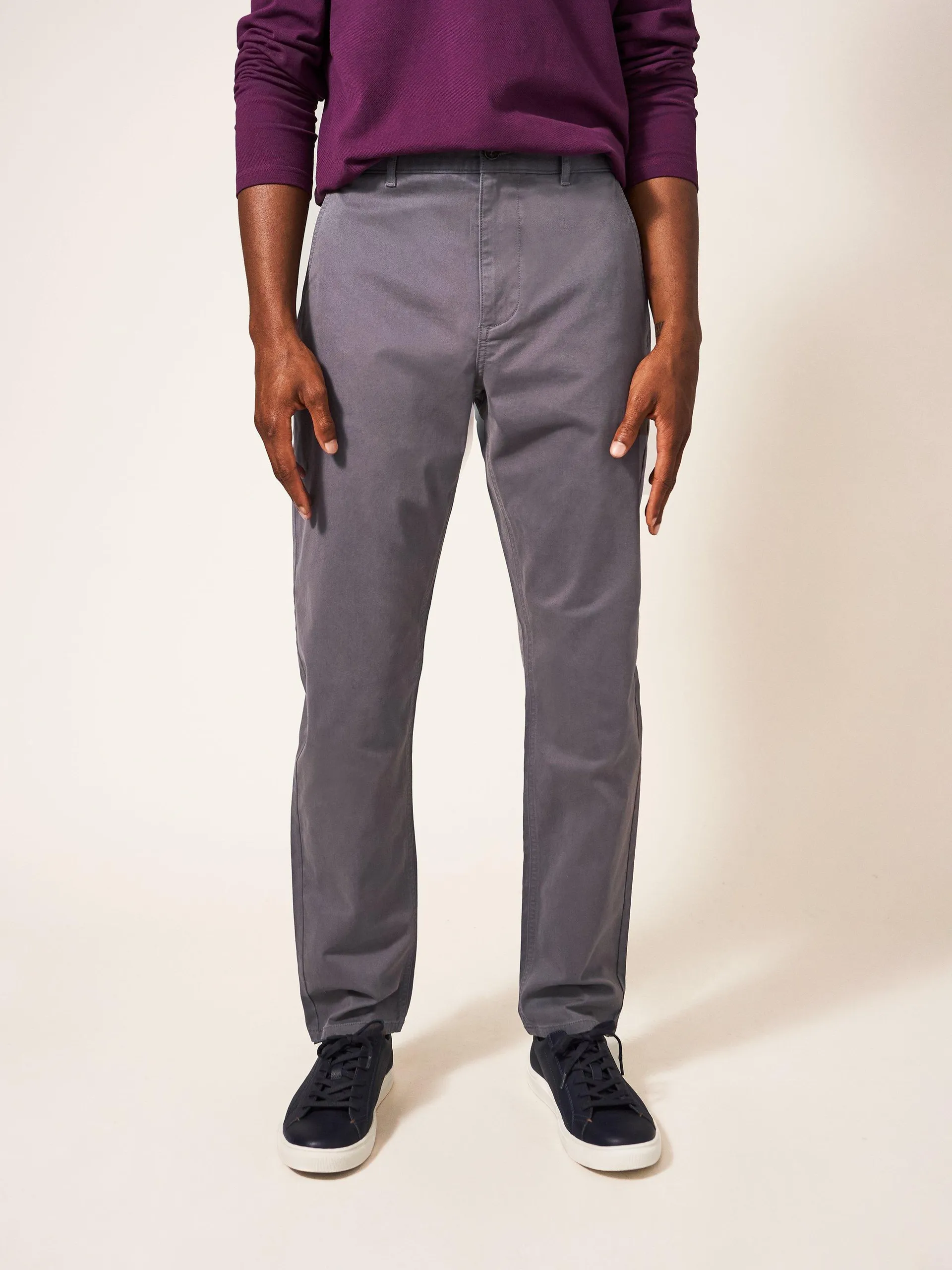 Elm Chino Trouser in MID GREY