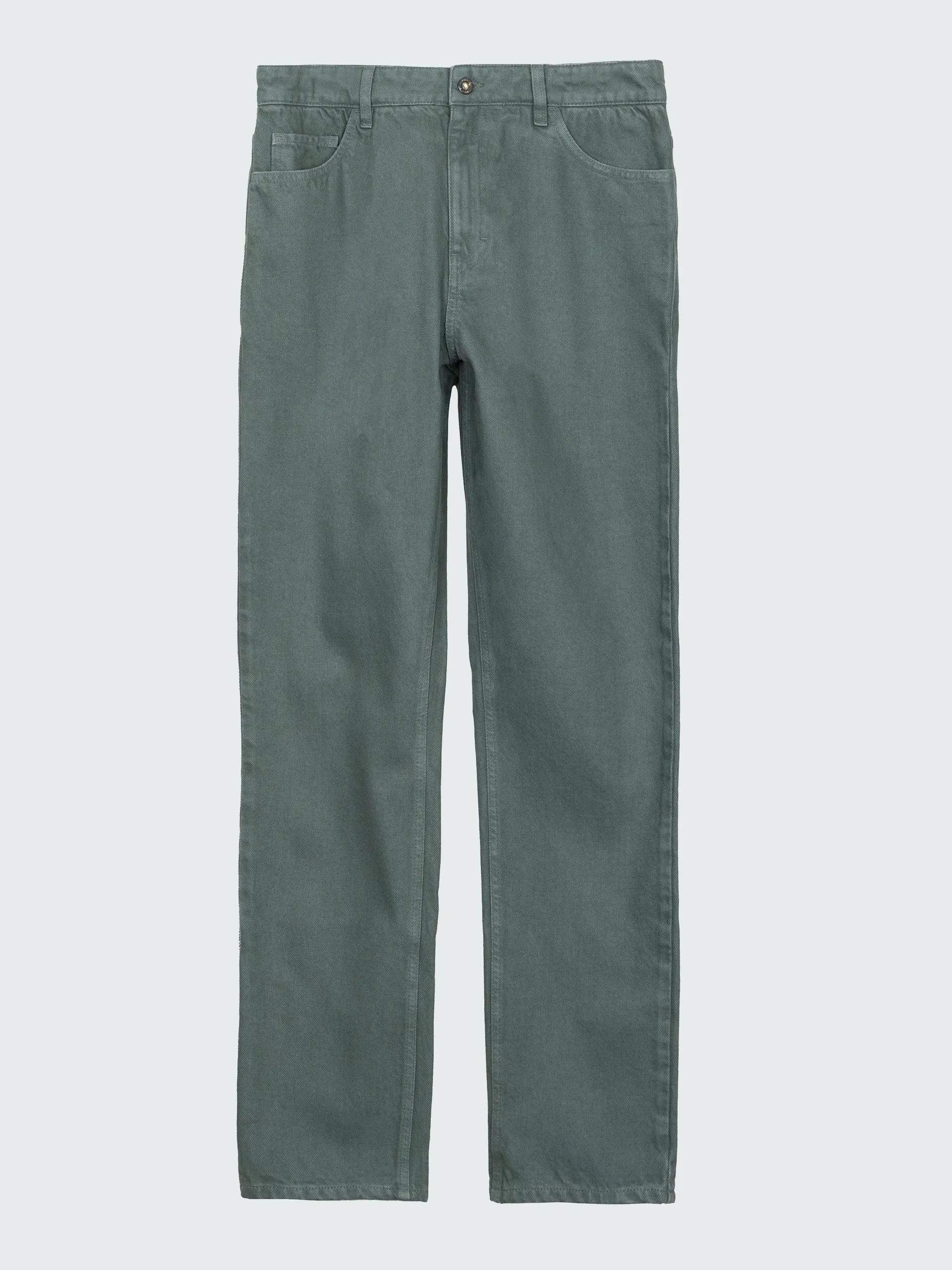 Organic cotton twill 5-pocket jeans in deep sea