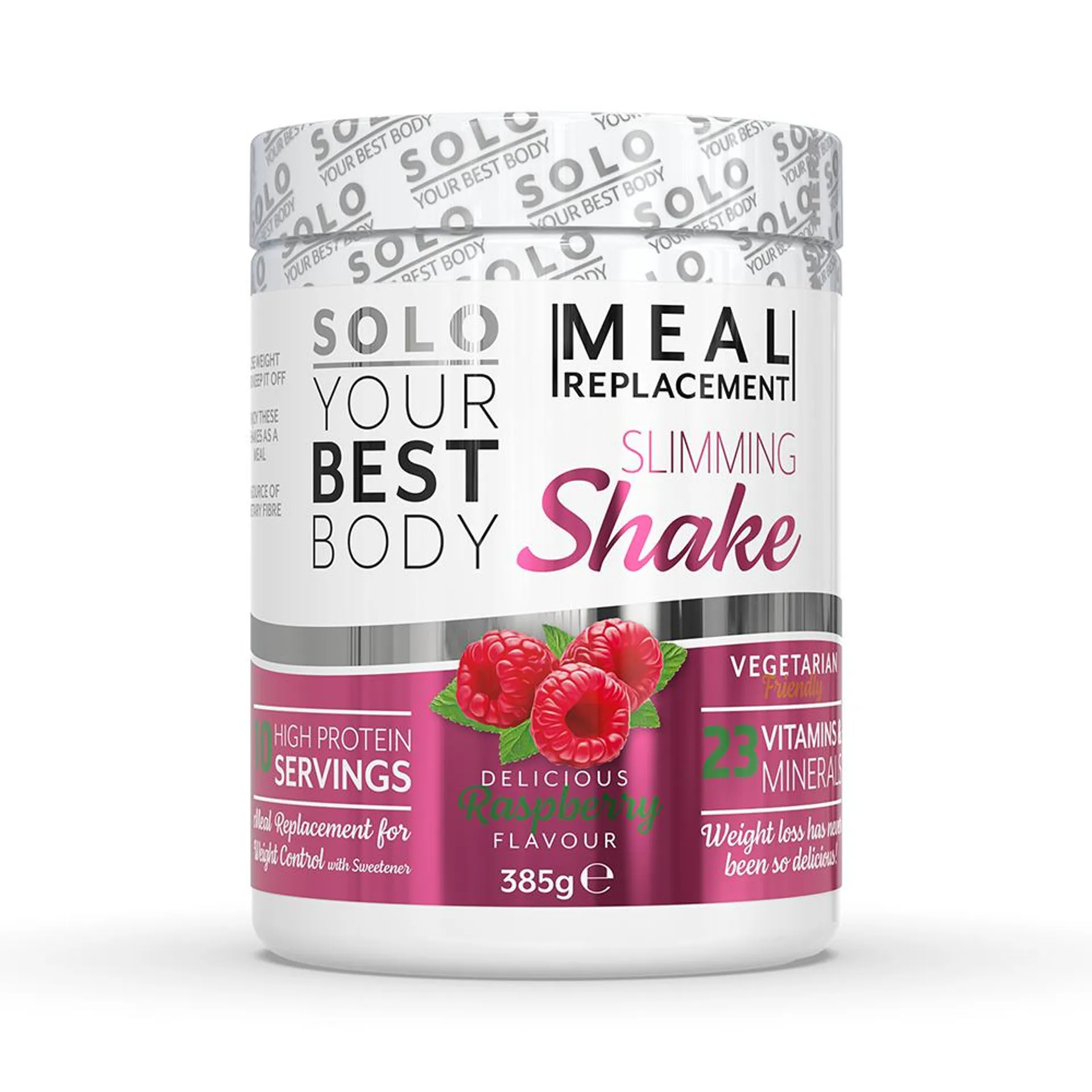 Solo Meal Replacement Slimming Shake 385g - Raspberry