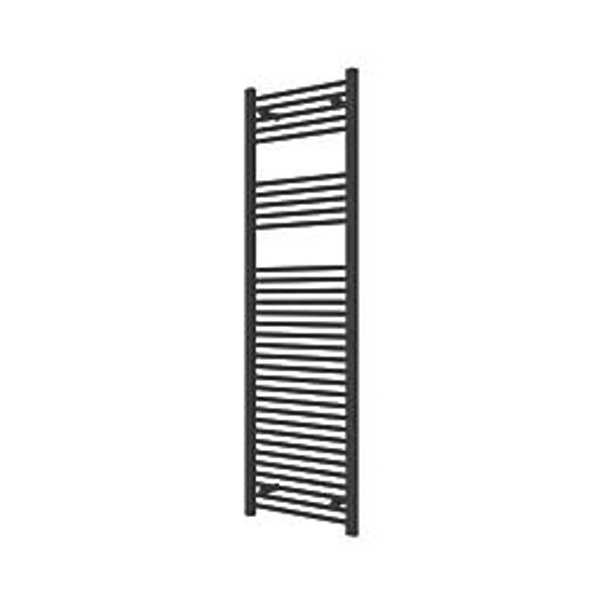 Flomasta 1600mm x 500mm 2409BTU Black Flat Towel Radiator