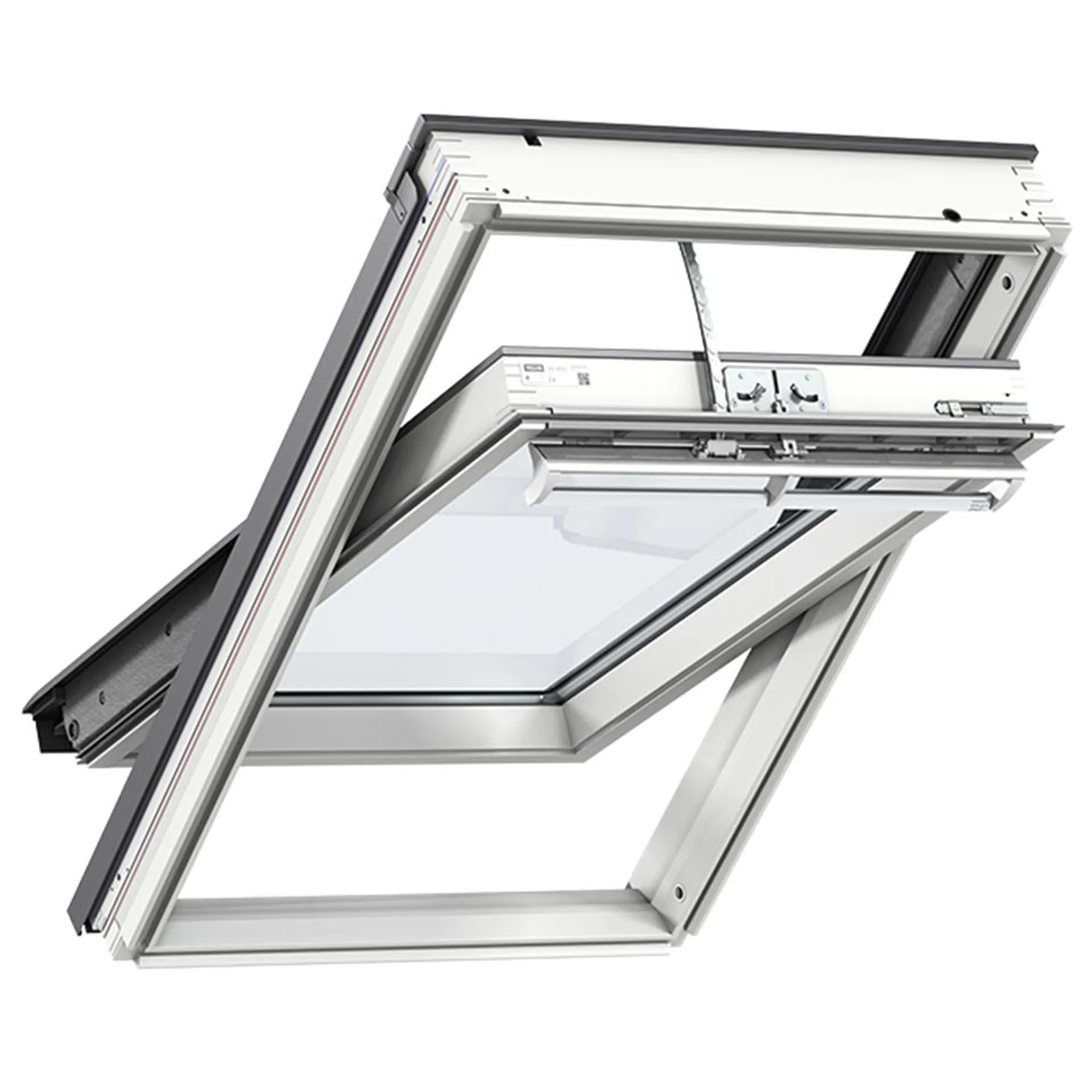 VELUX SOLAR POWERED GGL Roof Window – Solar powered, Centre-pivot, White