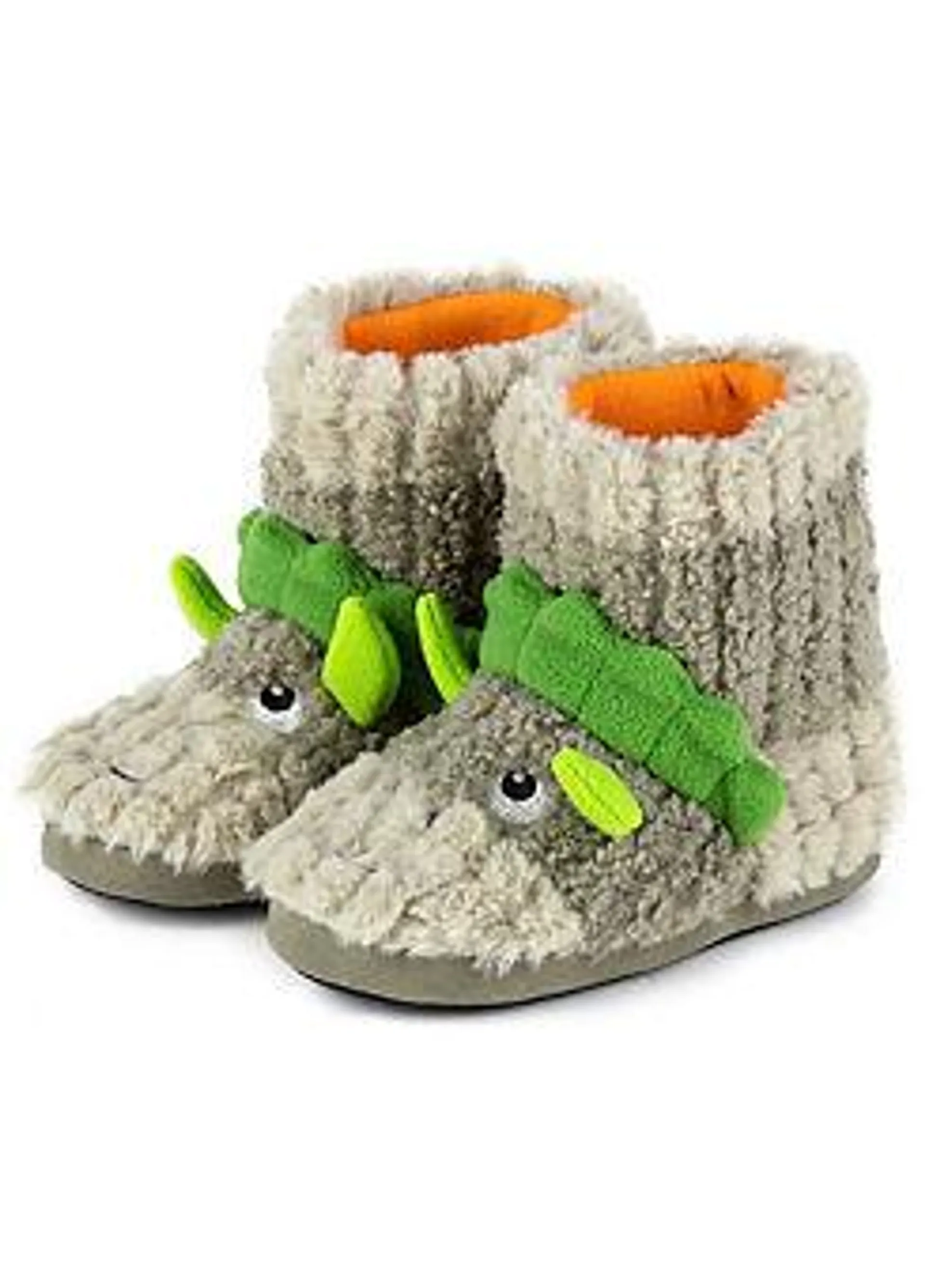 Totes Boys Tall Dino Boot Slippers