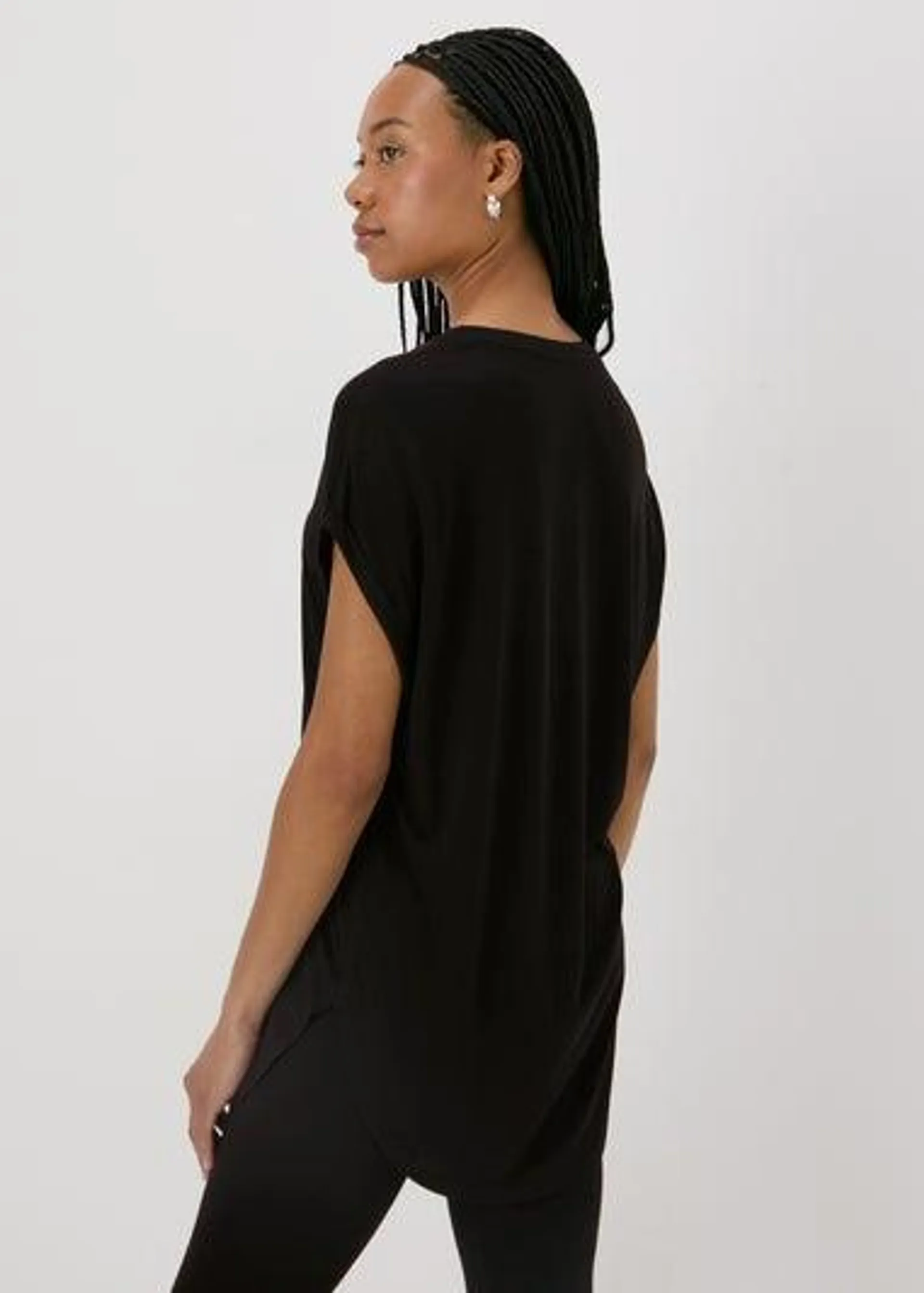 Black Longline T-Shirt