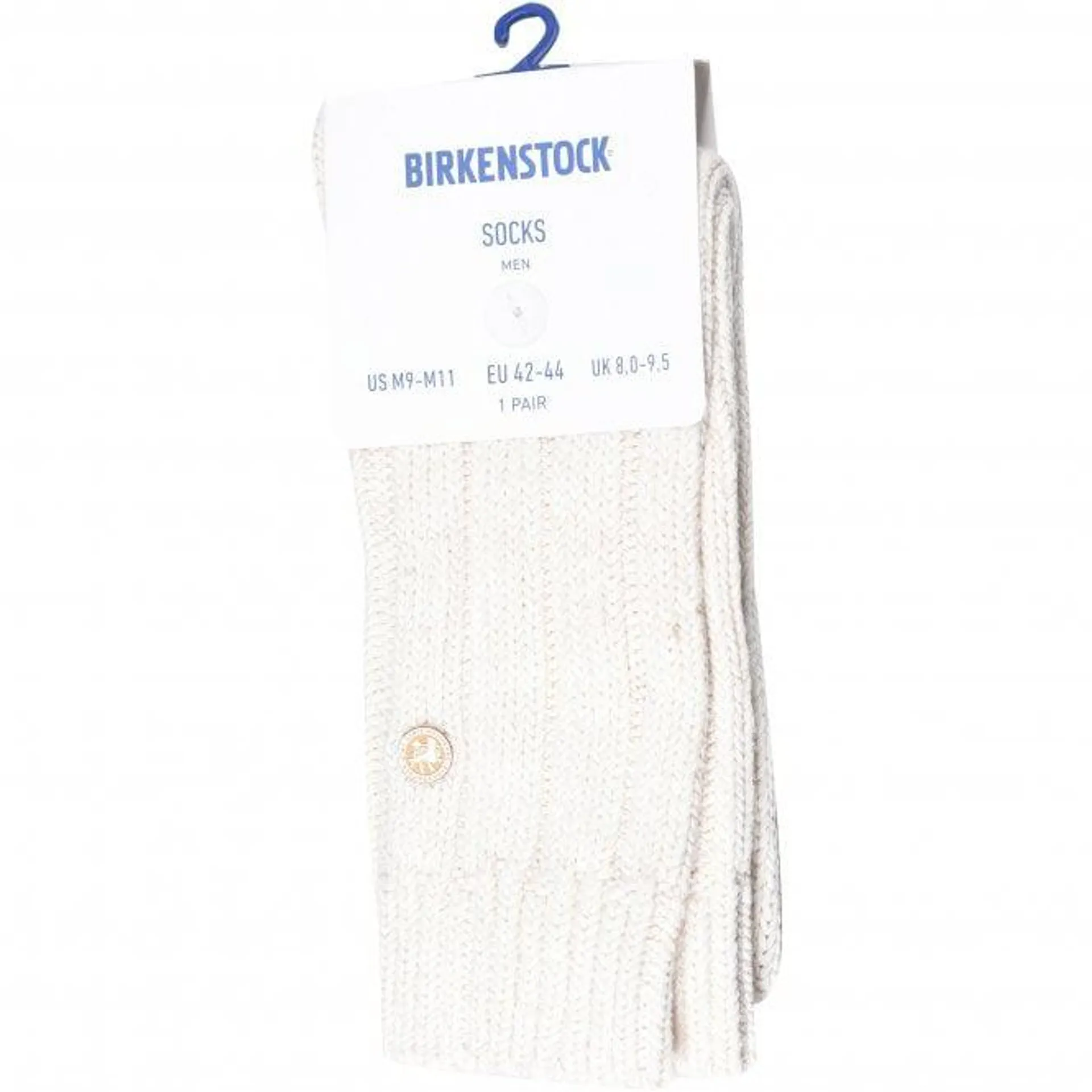 Birkenstock Cotton Twist Boot Socks, Off White Melange
