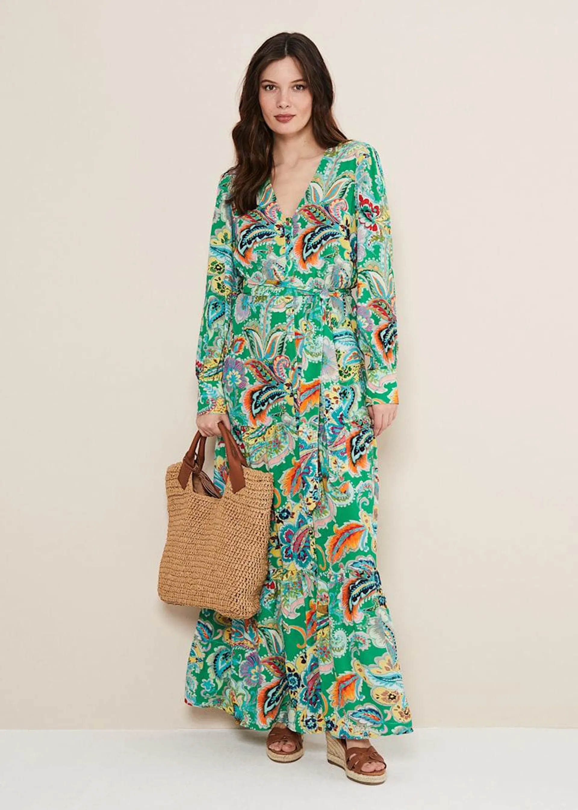 Azalia Paisley Maxi Dress