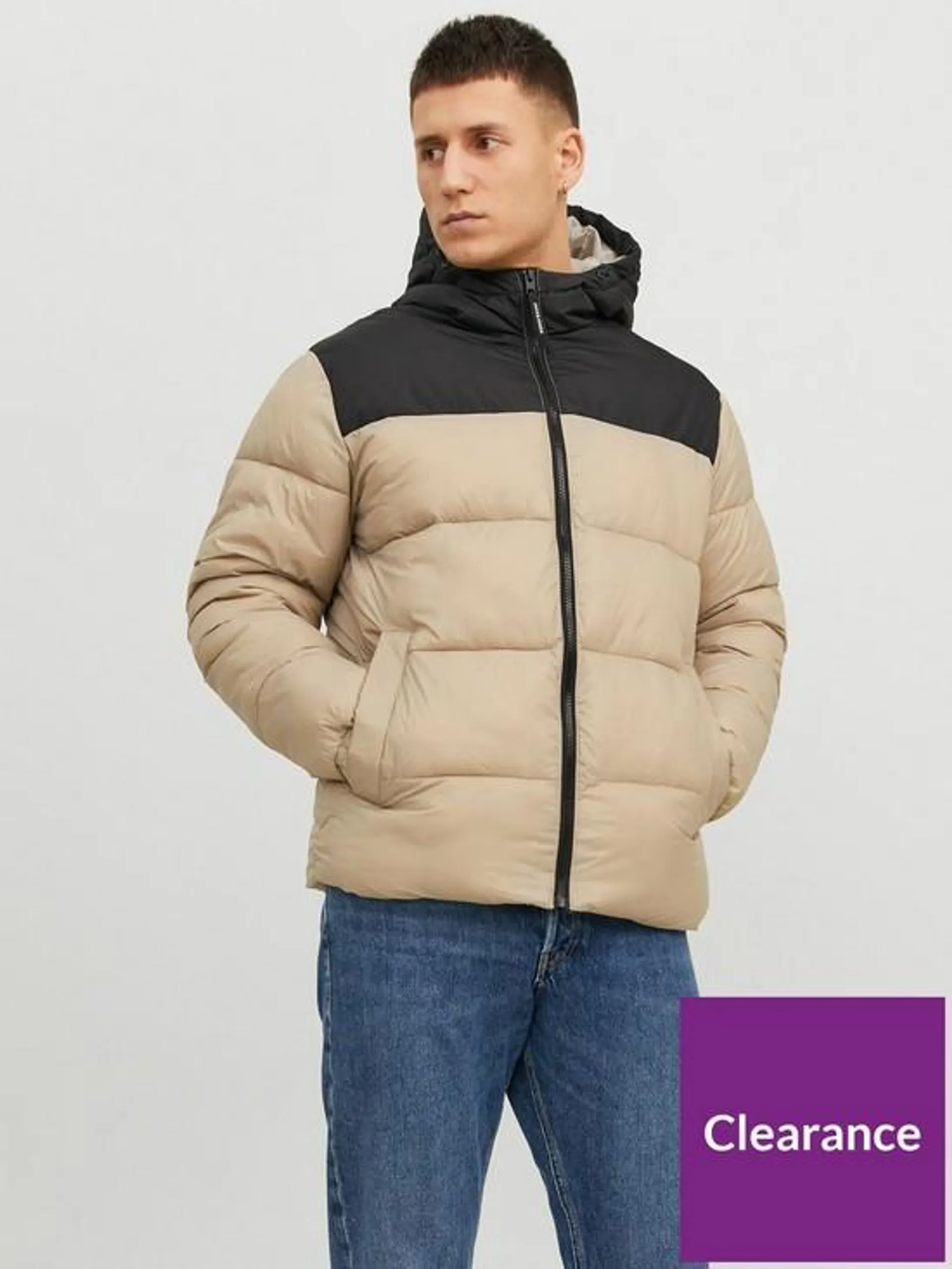 Toby Hooded Padded Jacket - Beige