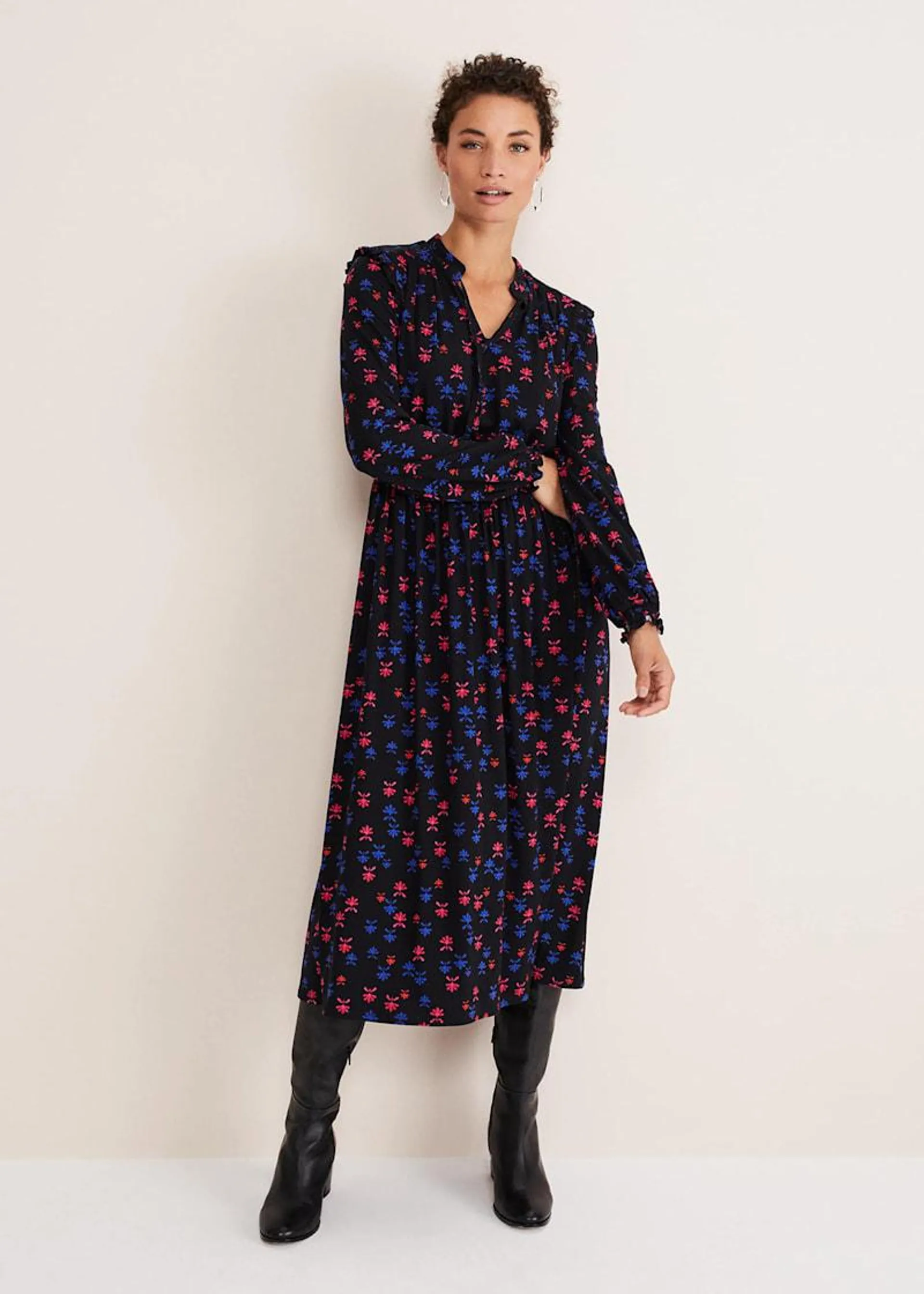 Karleen Ditsy Midi Dress