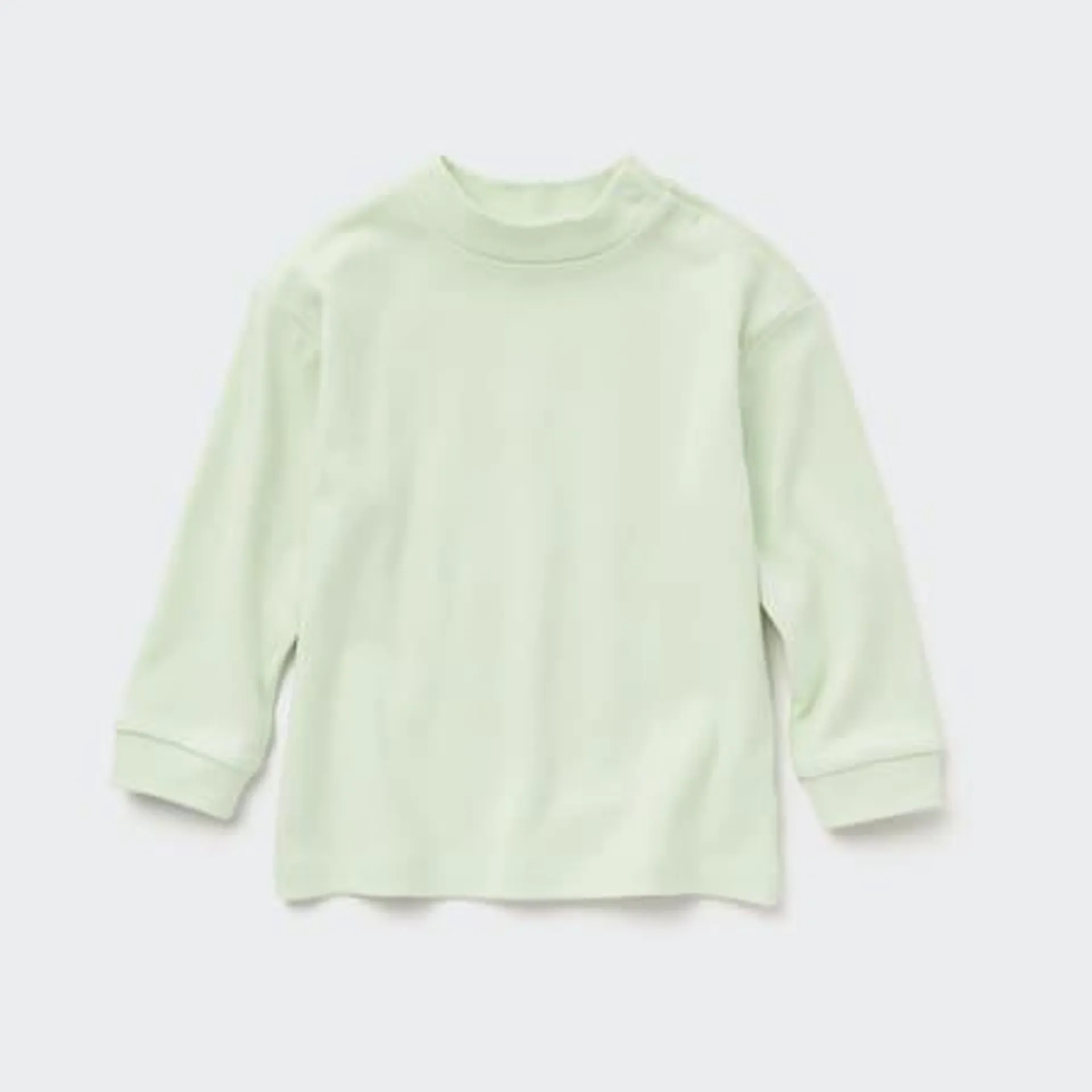 Babies Soft Touch Cotton Mock Neck Long Sleeved T-Shirt