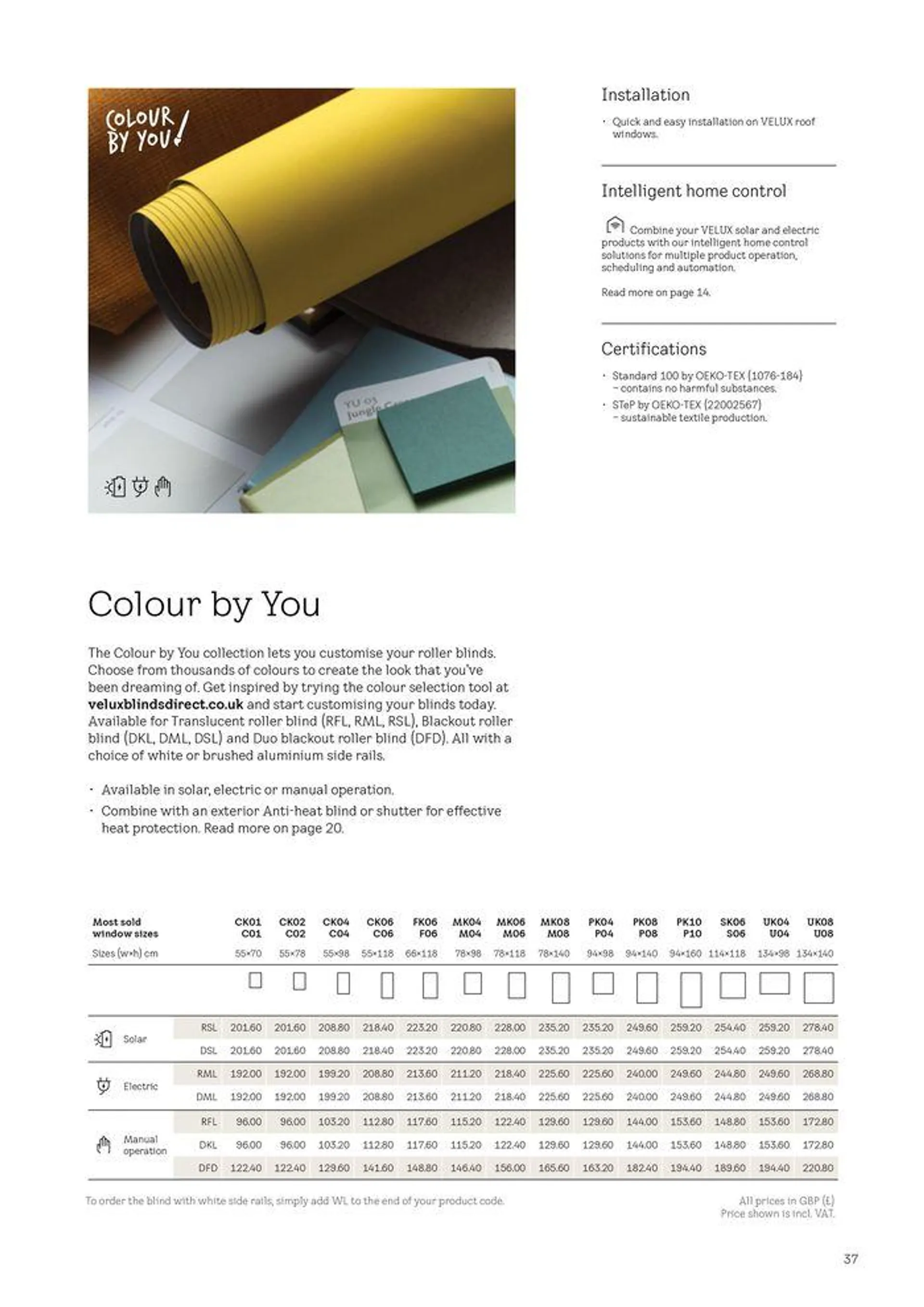 Blinds and Shutters 2024 from 2 April to 31 December 2024 - Catalogue Page 37