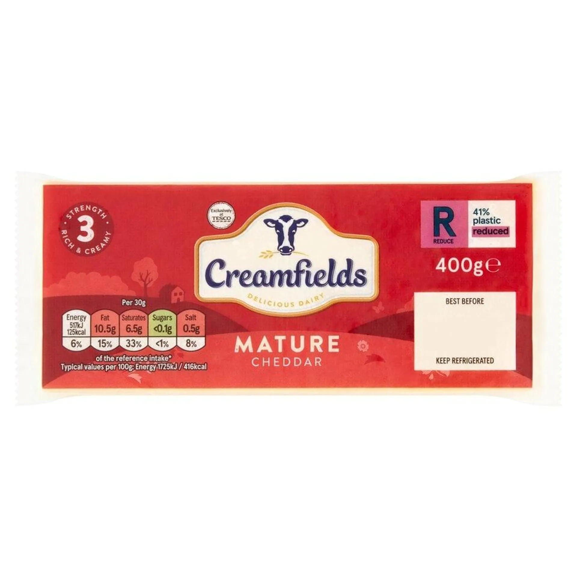 Creamfields Mature White Cheddar 400G