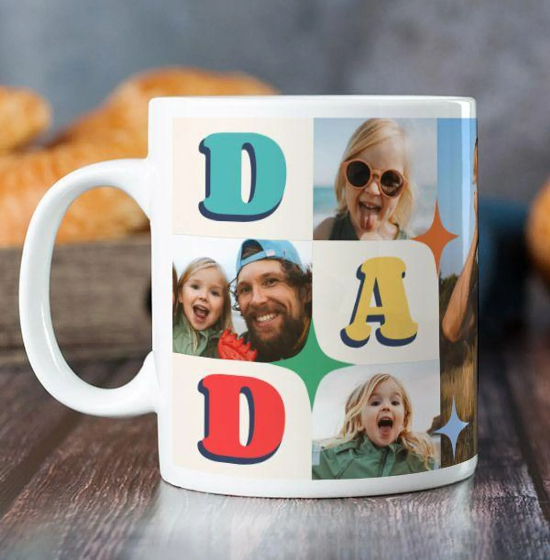 Dad I Love You Multi Photo Mug