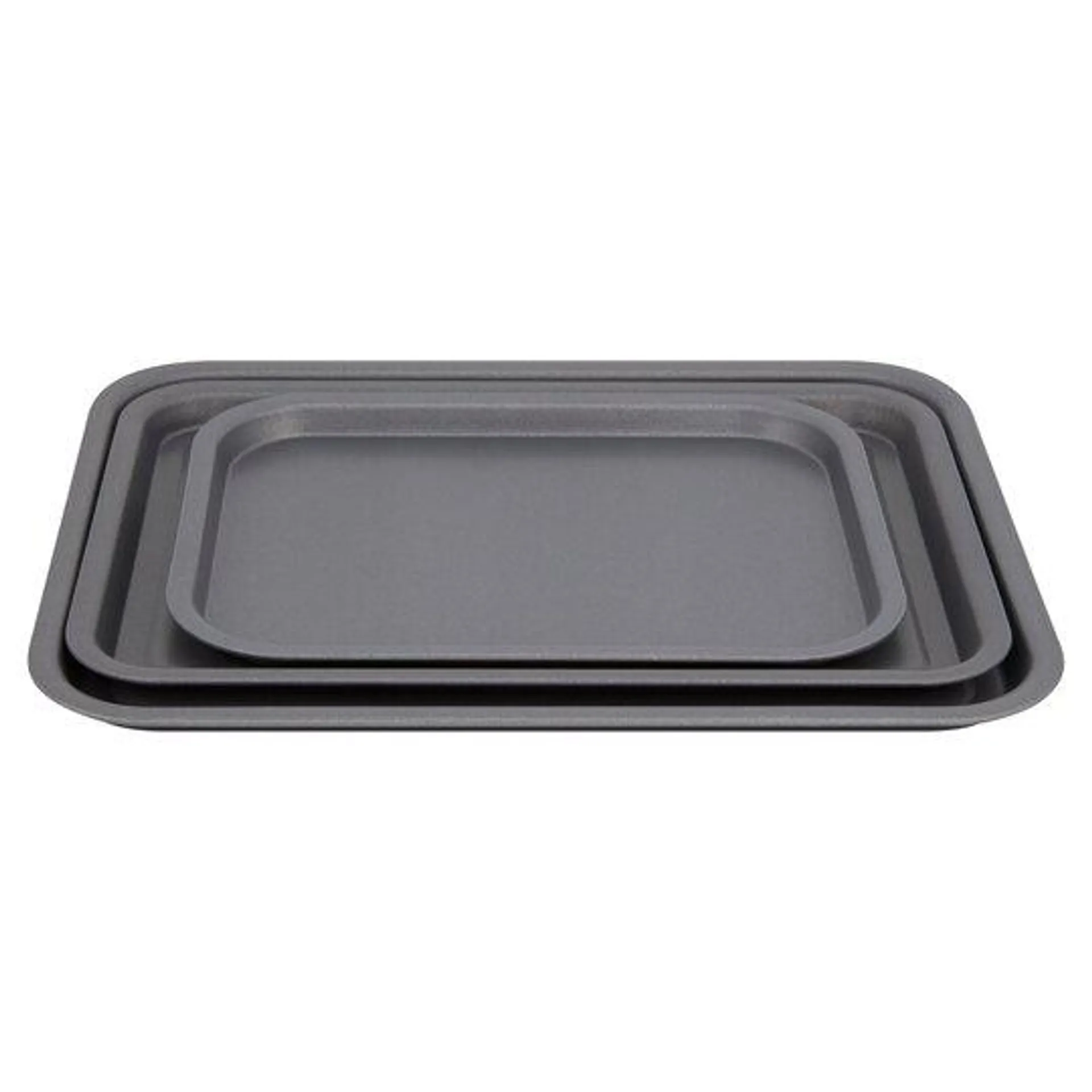 Tesco 3 Pack Oven Tray 28Cm 35Cm 38Cm