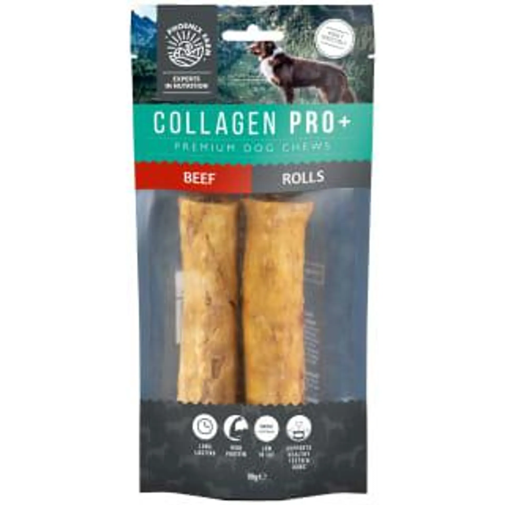 Collagen Pro+ Dog Chews 2pk - Beef Rolls