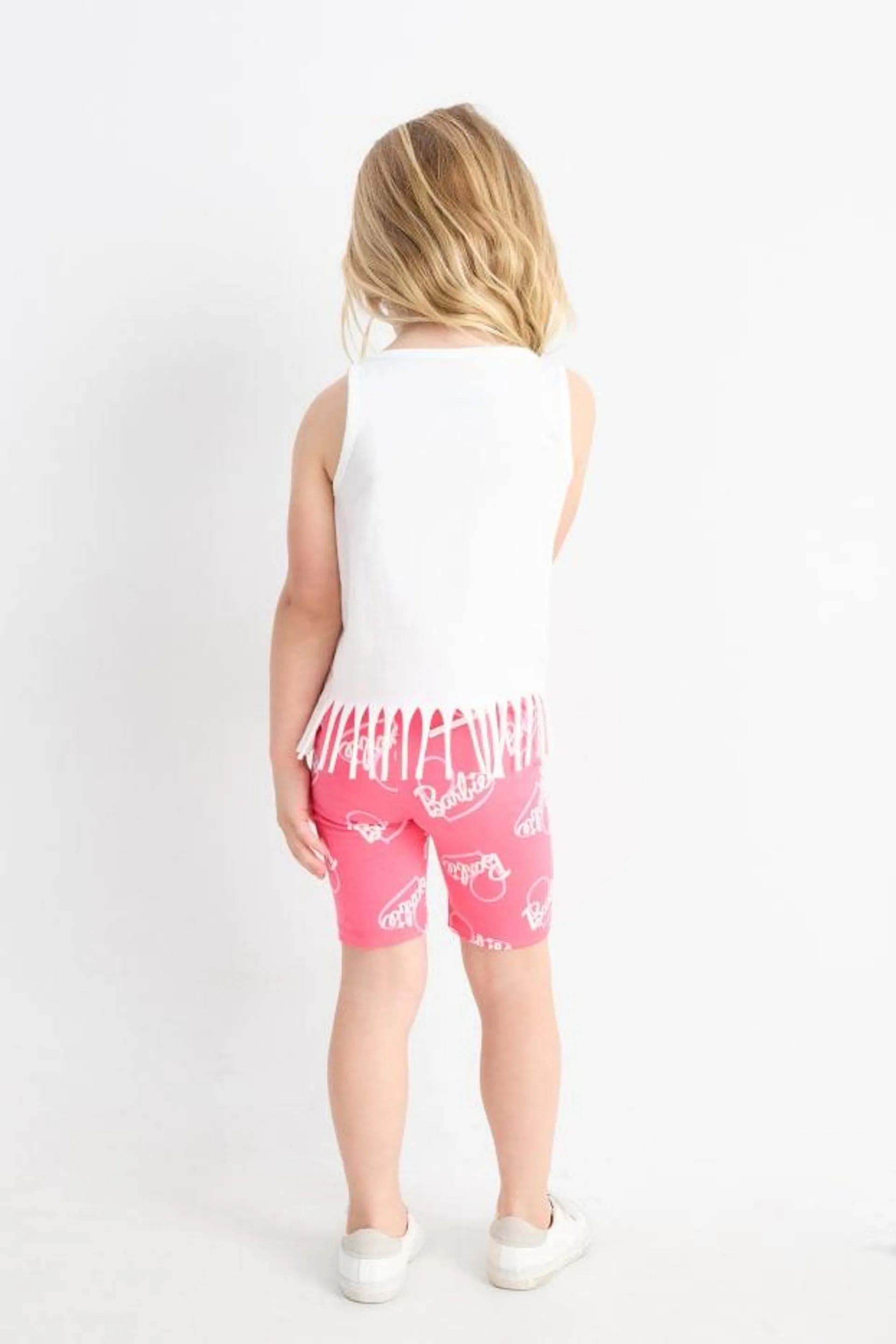 Barbie - set - top and cycling shorts - 2 piece