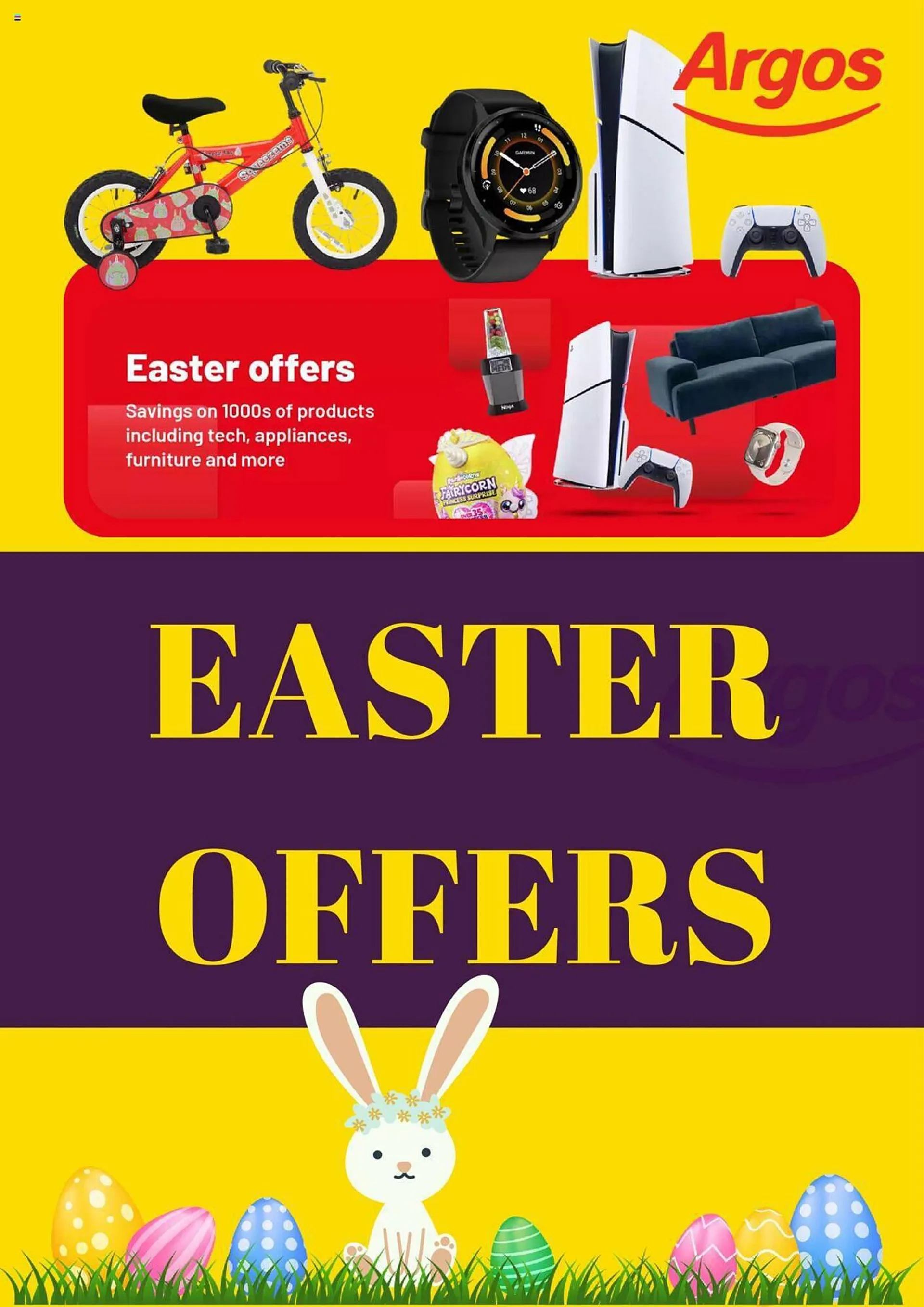 Argos leaflet from 26 March to 1 April 2024 - Catalogue Page 1