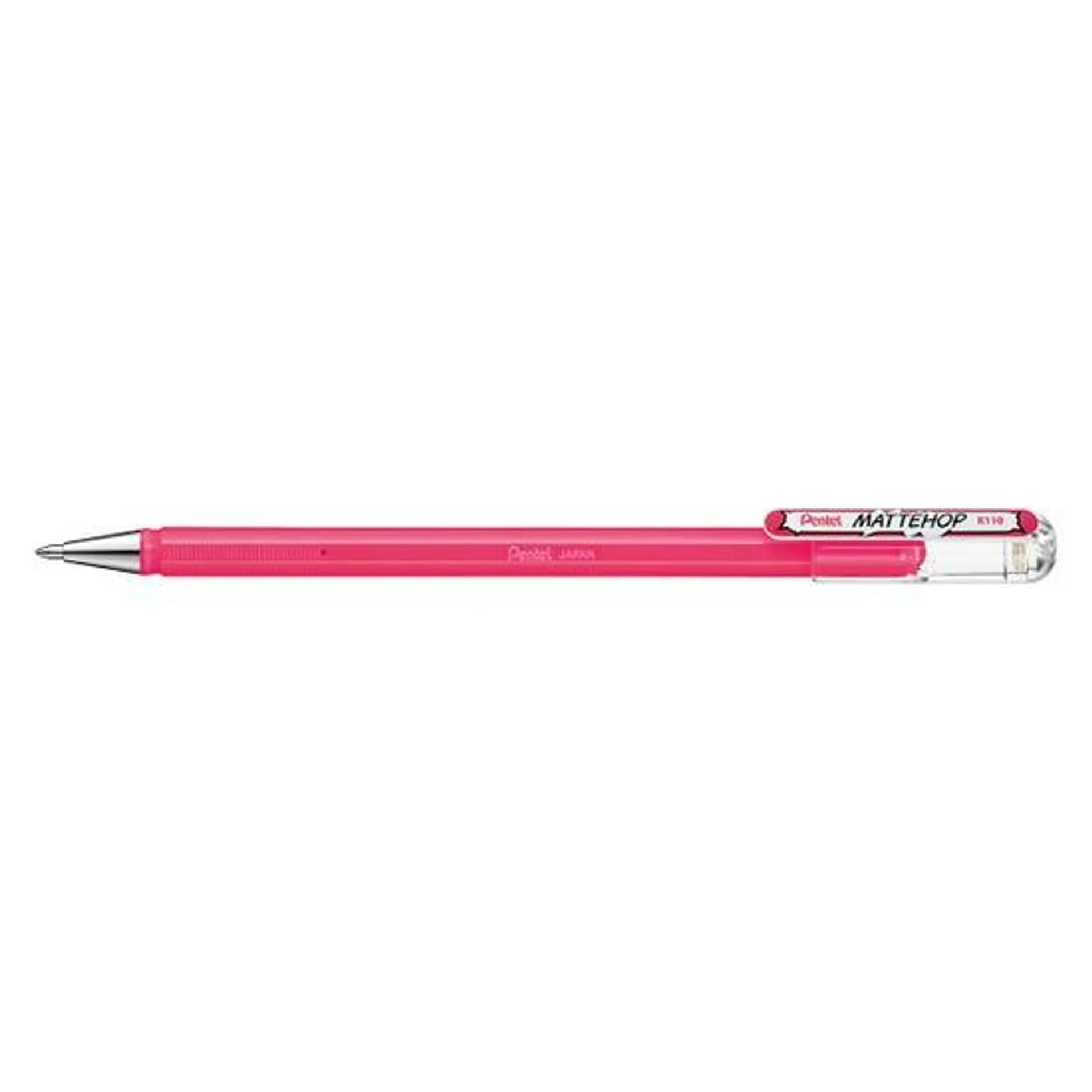 Pentel Mattehop Gel Rollerball Pen Pink