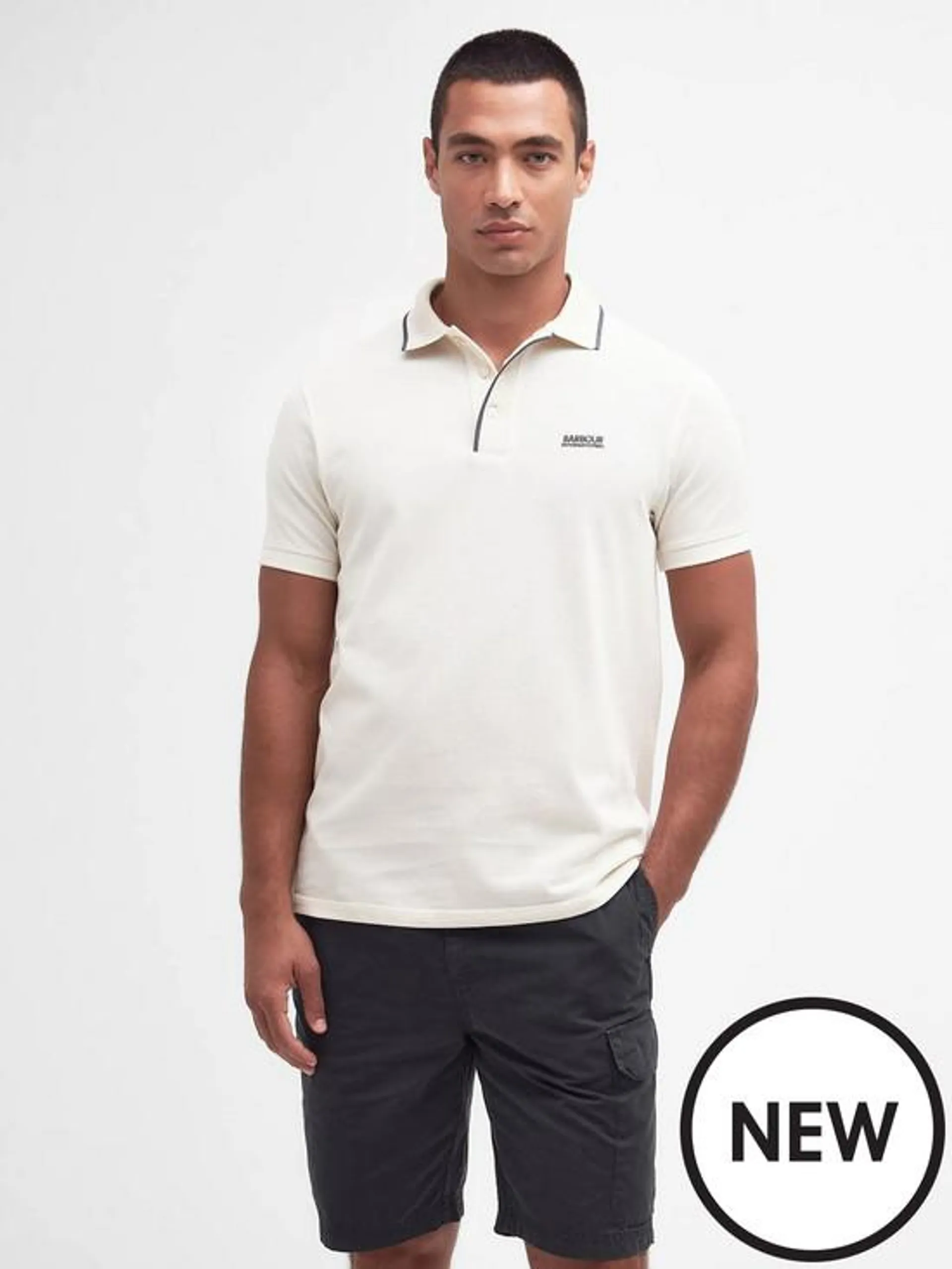 Moor Tipped Tailored Polo Shirt - Cream