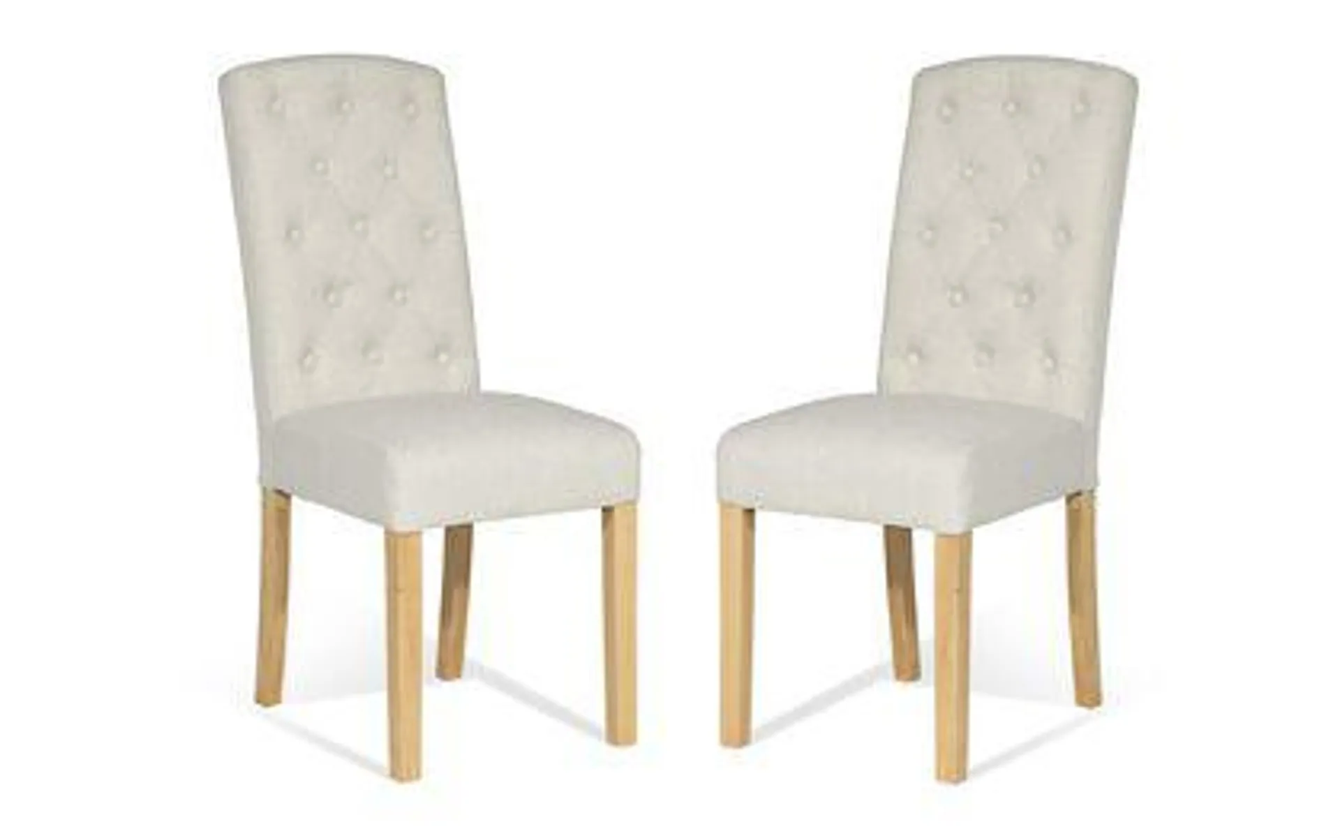 Cruz Pair of Button Back Chairs