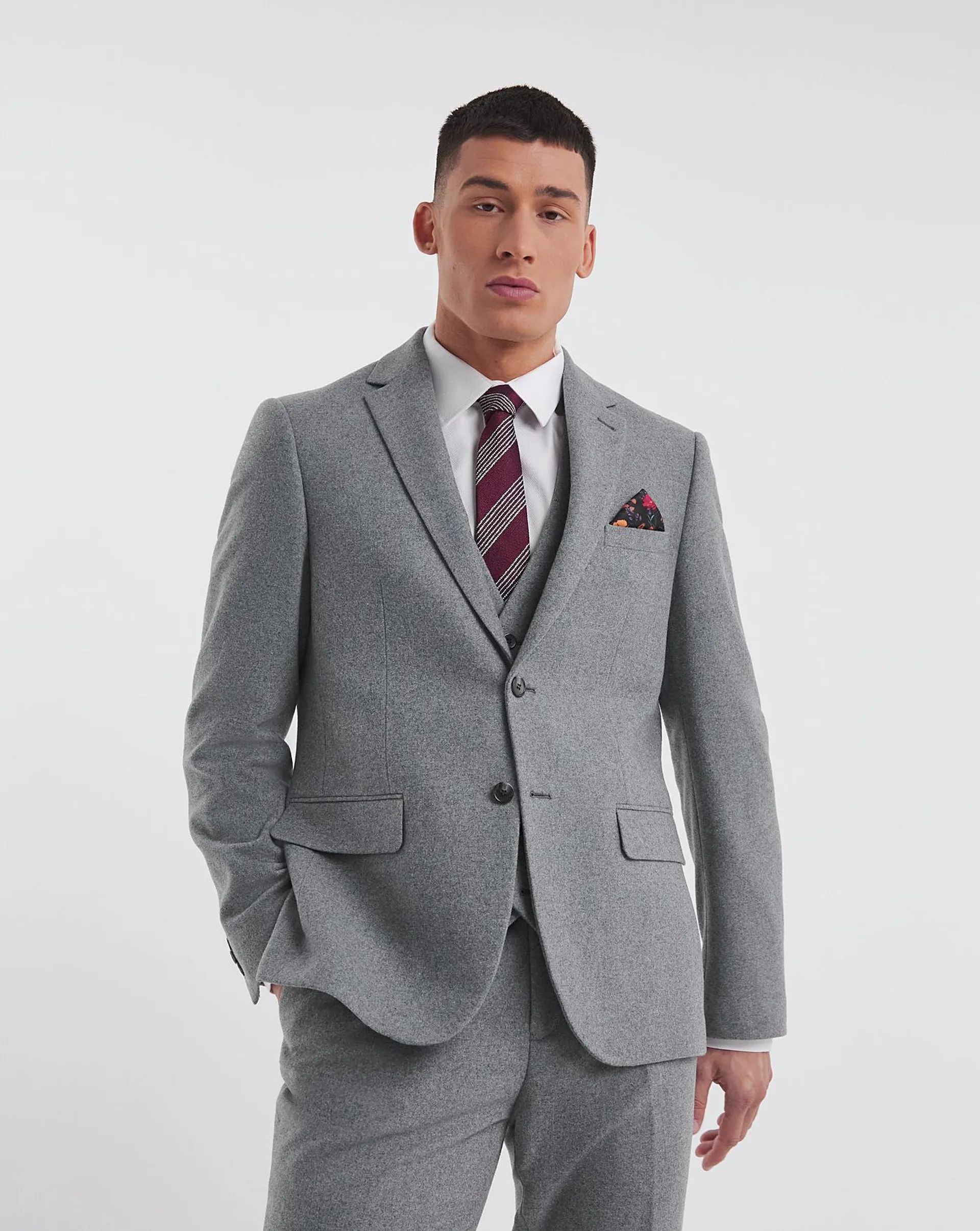 Elliot Brushed Flannel Suit Jacket