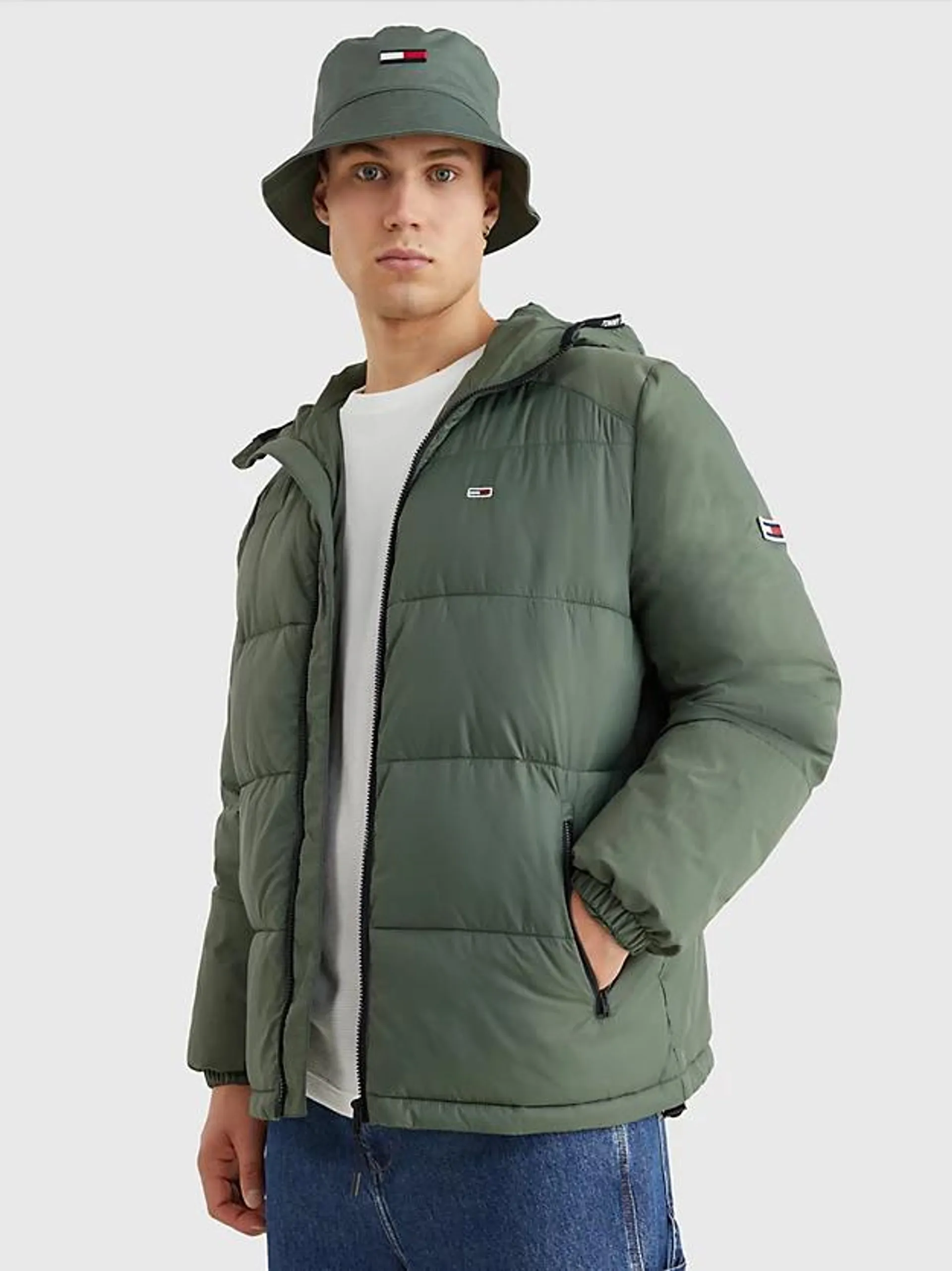 Relaxed Fit Hooded Puffer Jacket