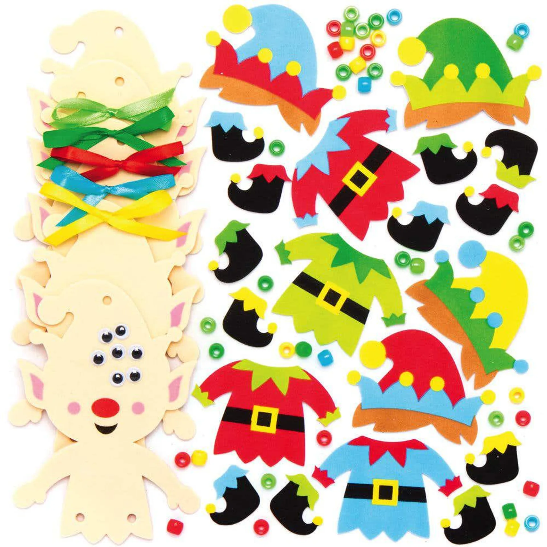 Christmas Elf Dangly Legs Decoration Kits