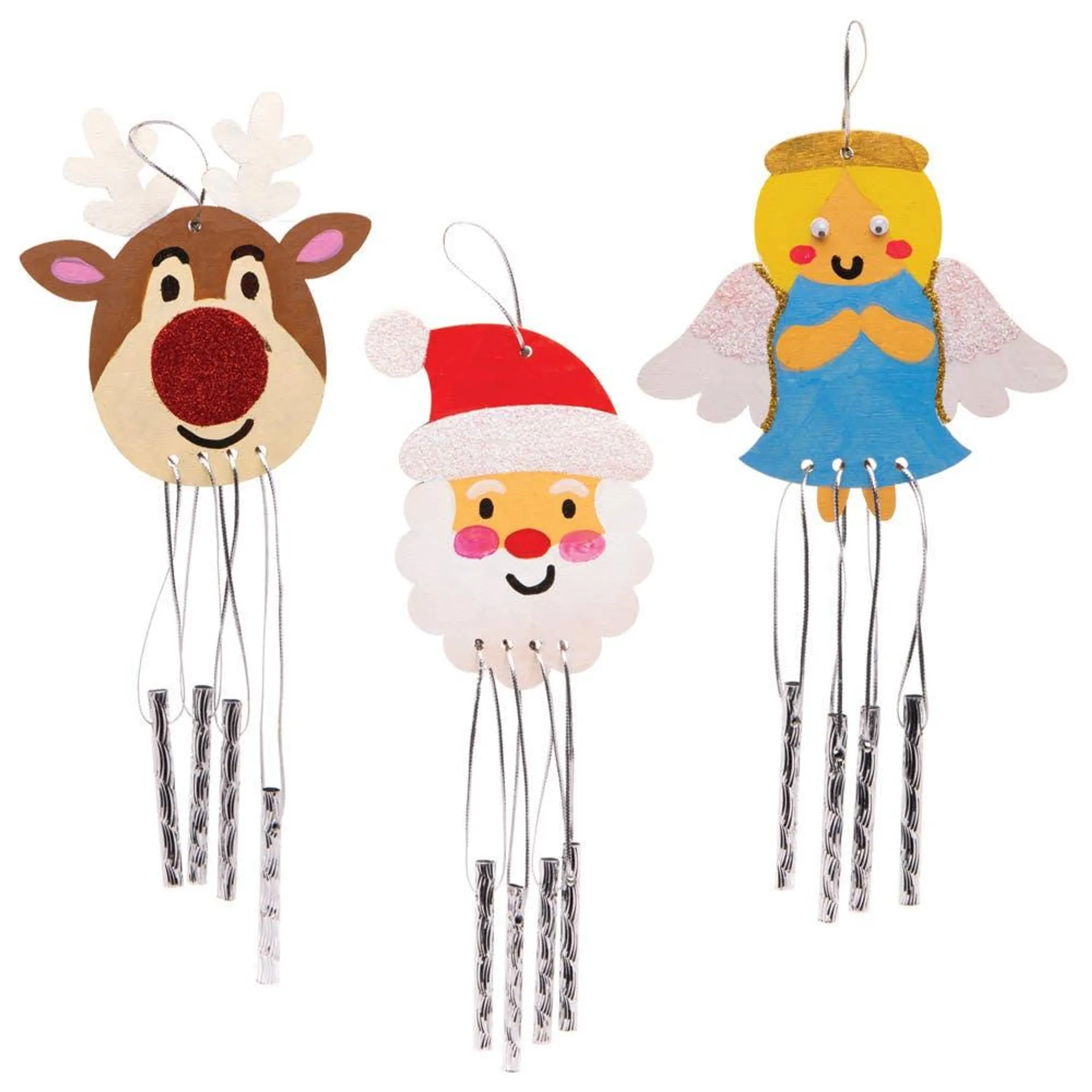 Christmas Wooden Windchimes