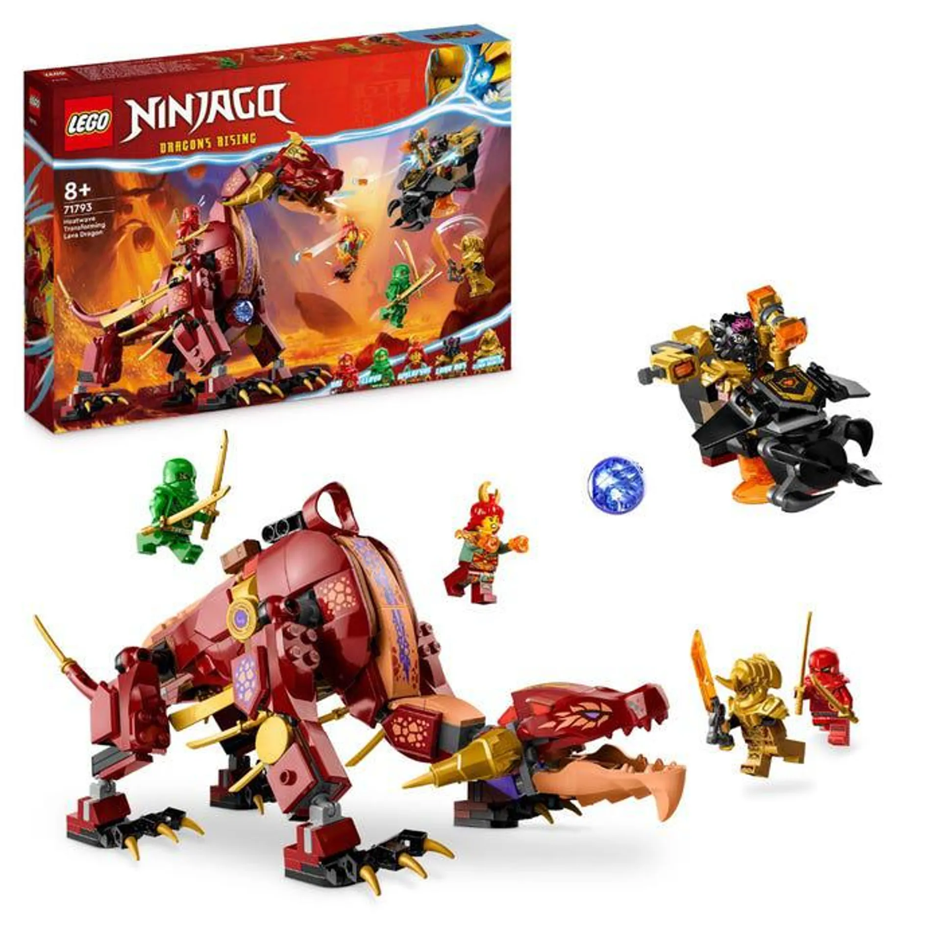 LEGO® 71793 NINJAGO Heatwave Transforming Lava Dragon Toy Set