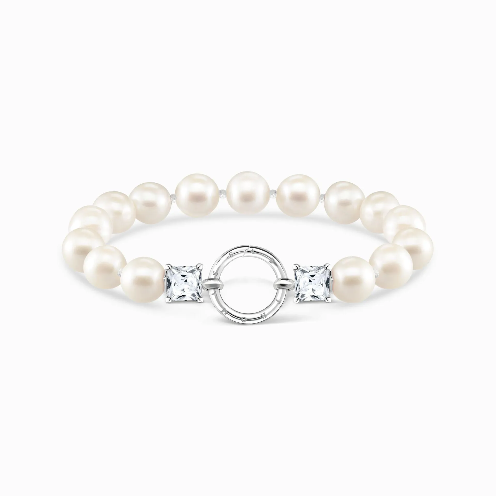 Bracelet pearls silver