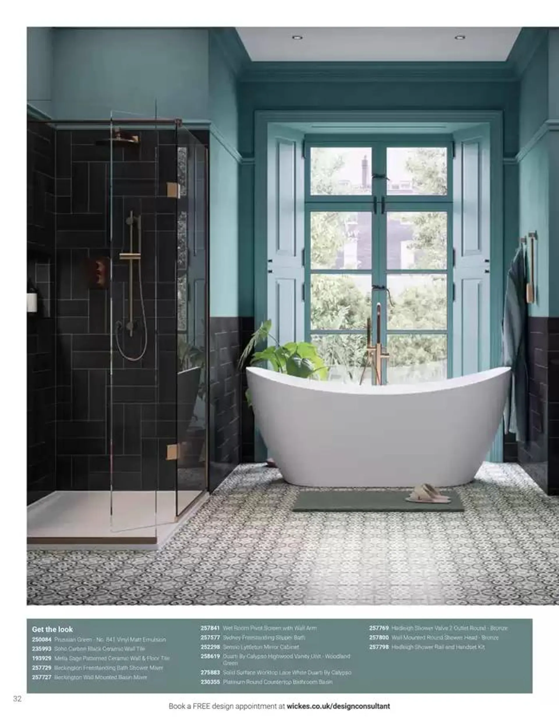 Wickes Bespoke Bathrooms brochure from 5 November to 31 December 2024 - Catalogue Page 32