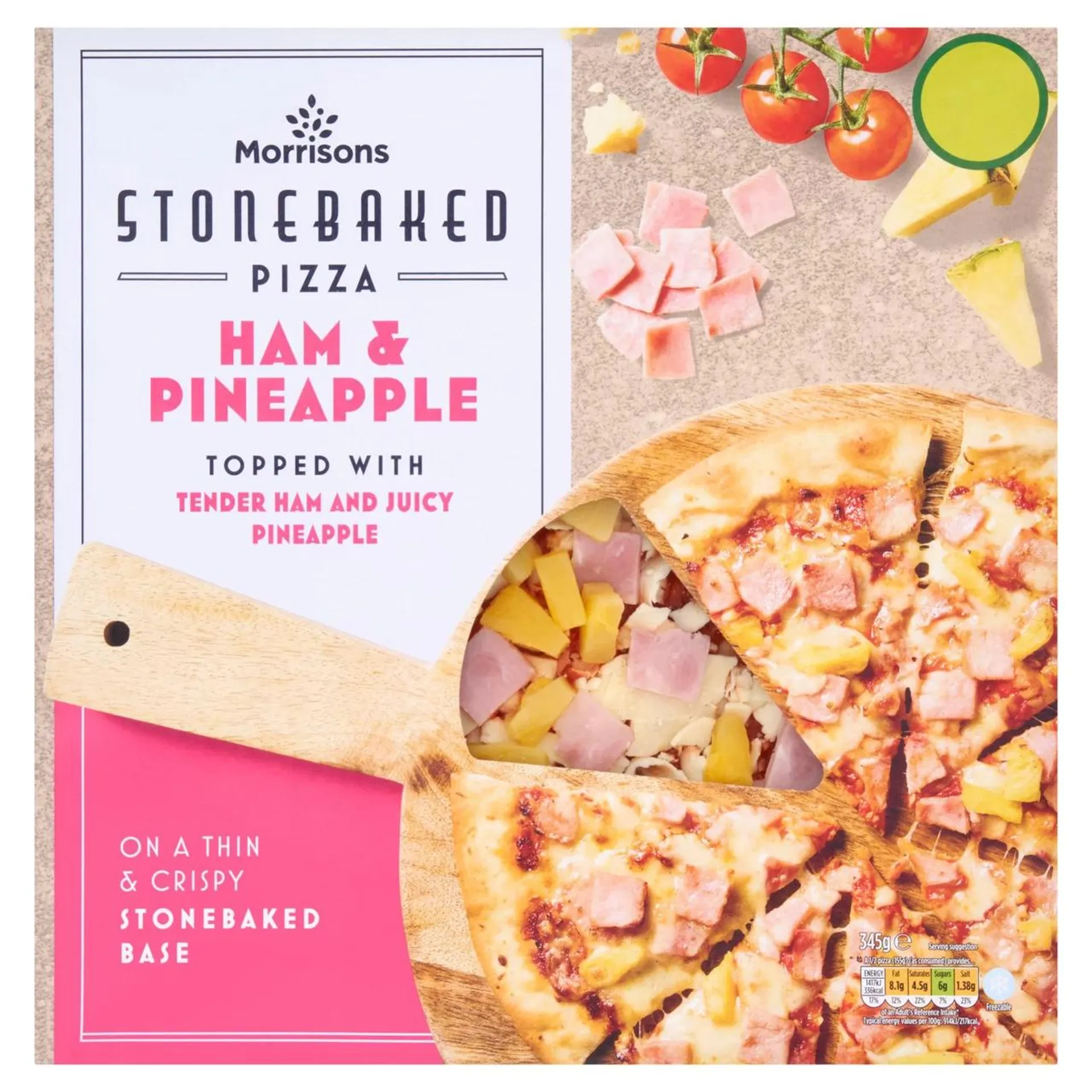 Morrisons 10" Thin Ham & Pineapple